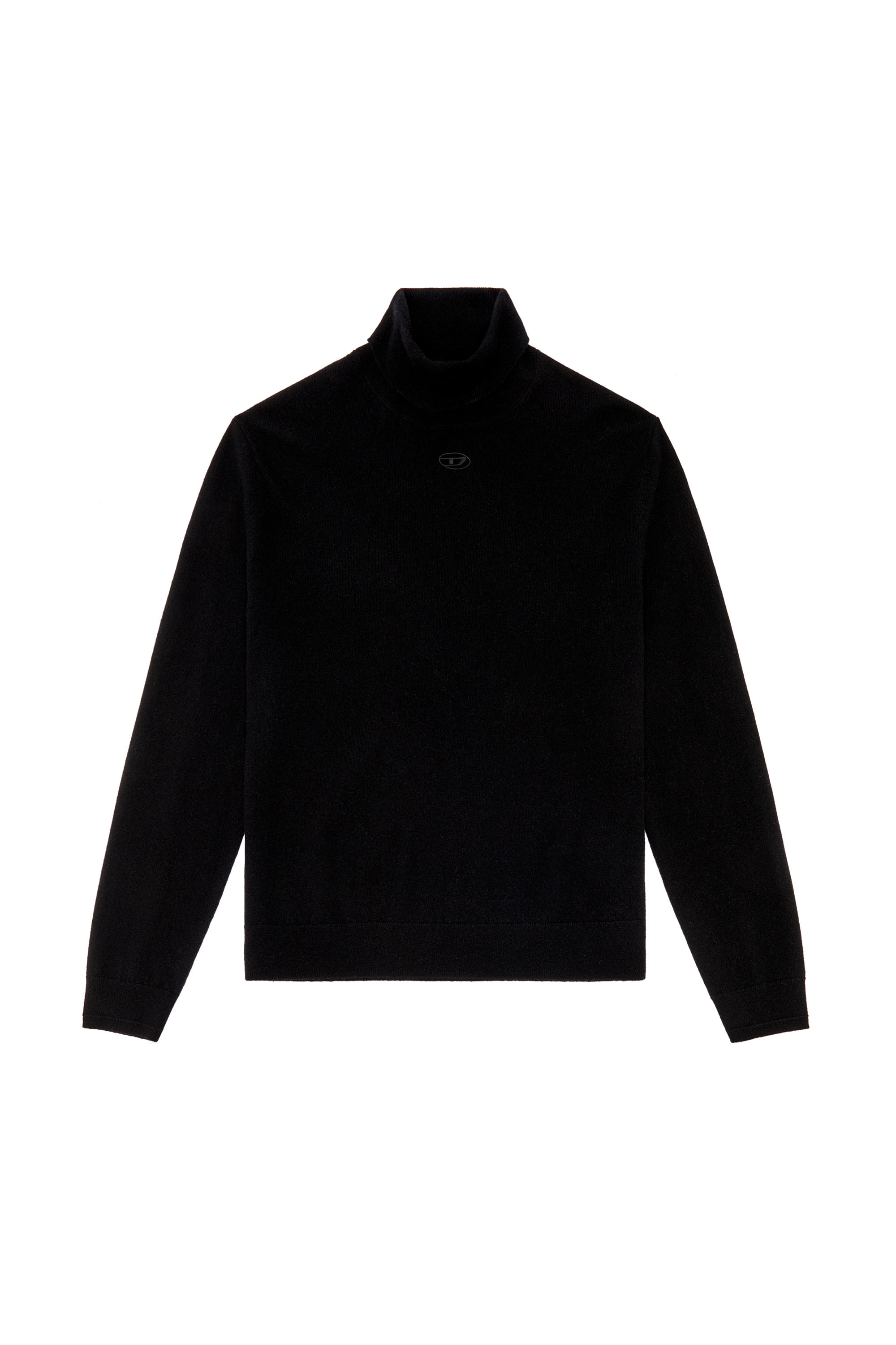 Diesel - K-VIERI-TN, Male's Turtleneck jumper in wool and cashmere in Black - 5