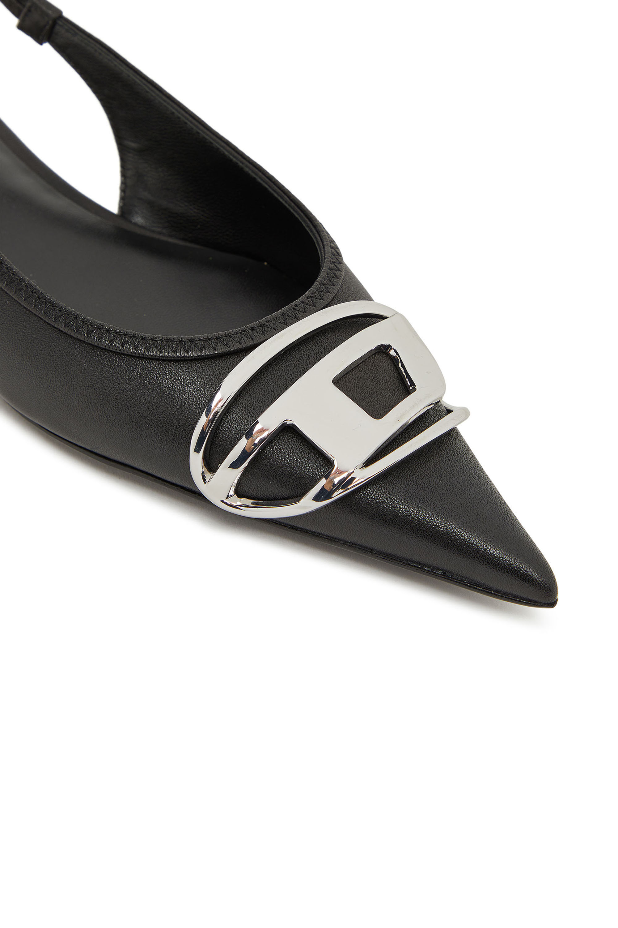Diesel - D-VENUS SB BAL, Female's Slingback flats in nappa leather in Black - 4