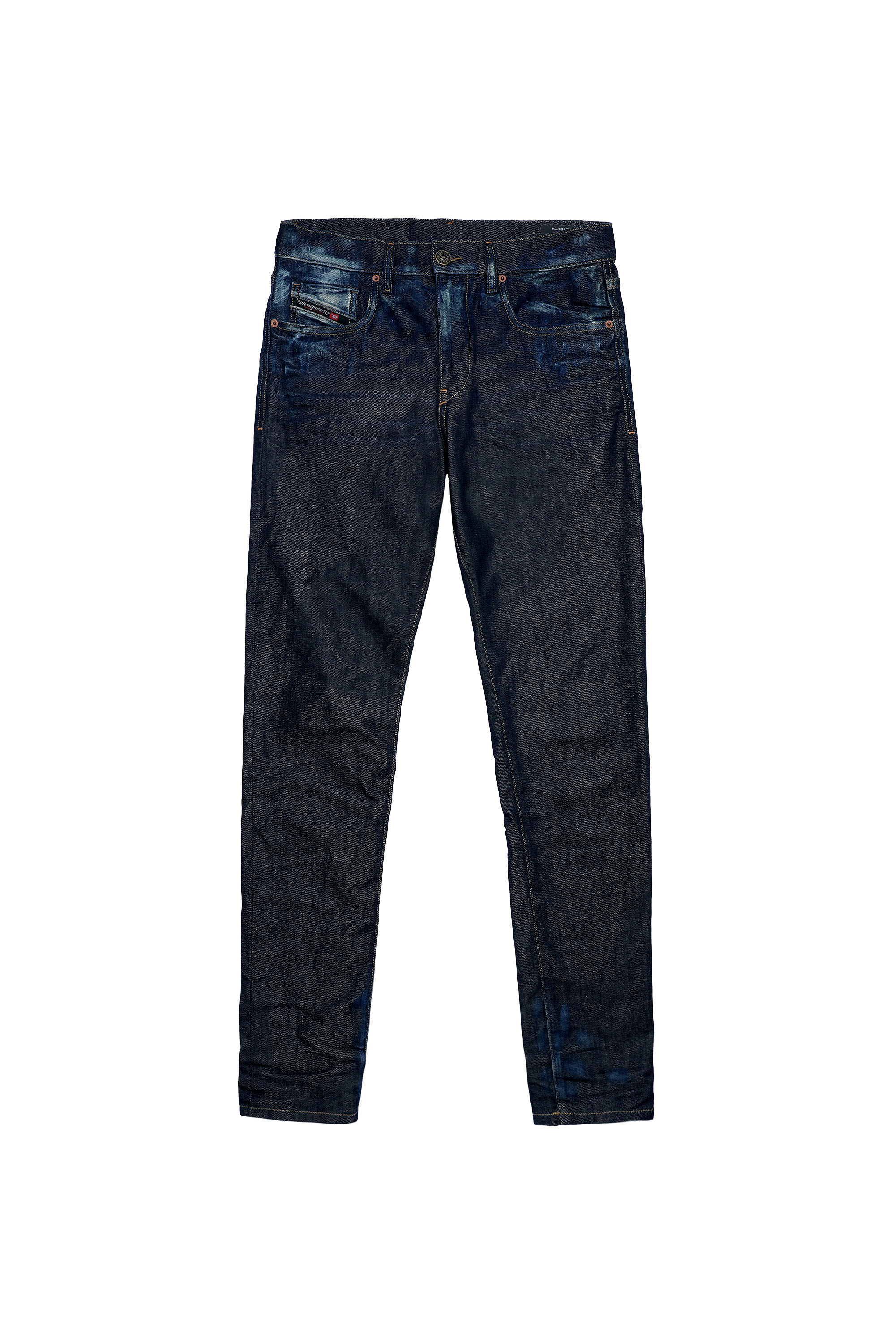 Diesel - 2019 D-STRUKT 09A20 Slim Jeans, Dark Blue - Image 6