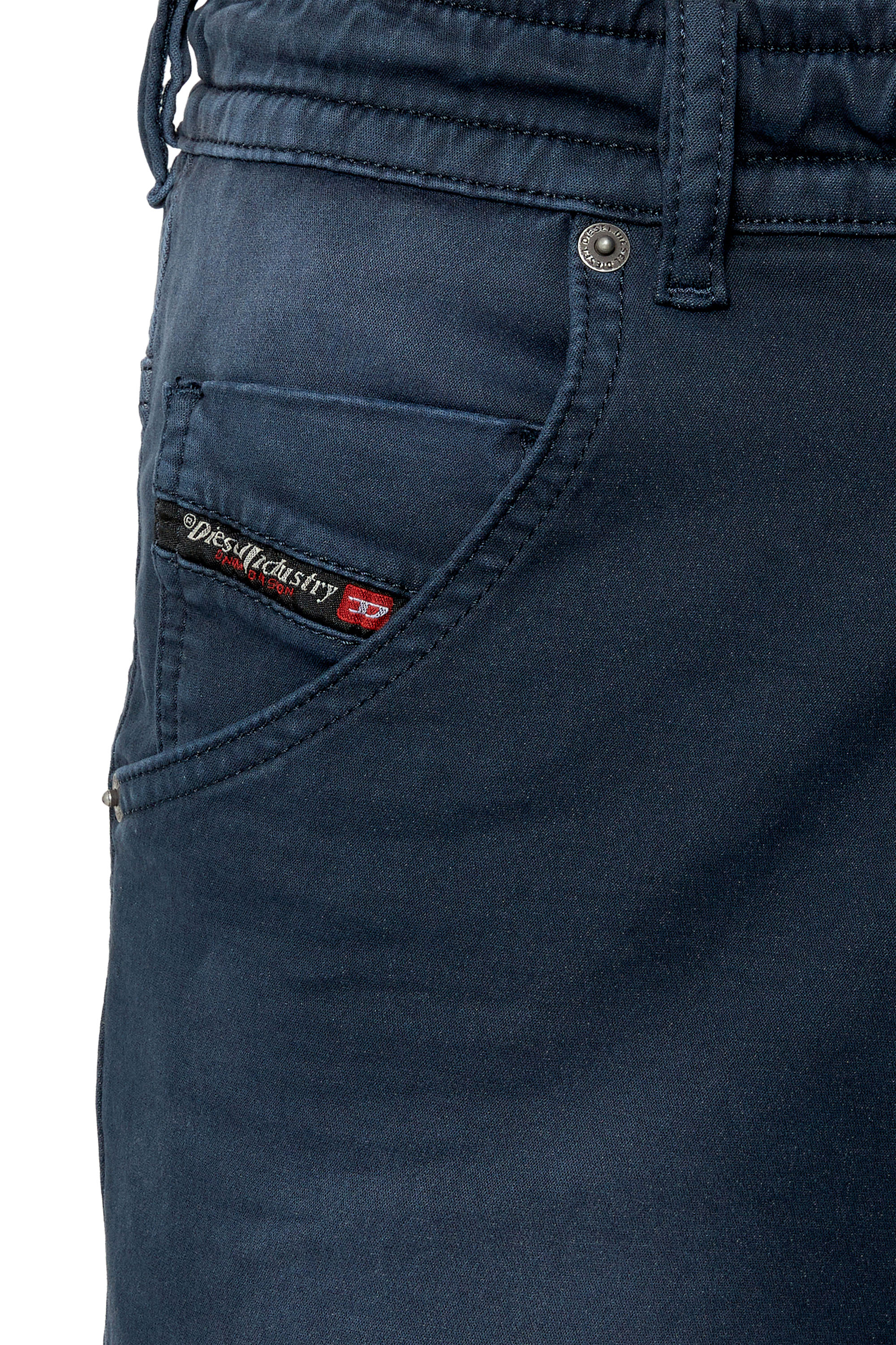 Diesel - D-KROOSHORT-Z JOGGJEANS, Male Coloured shorts in JoggJeans® in Blue - Image 4