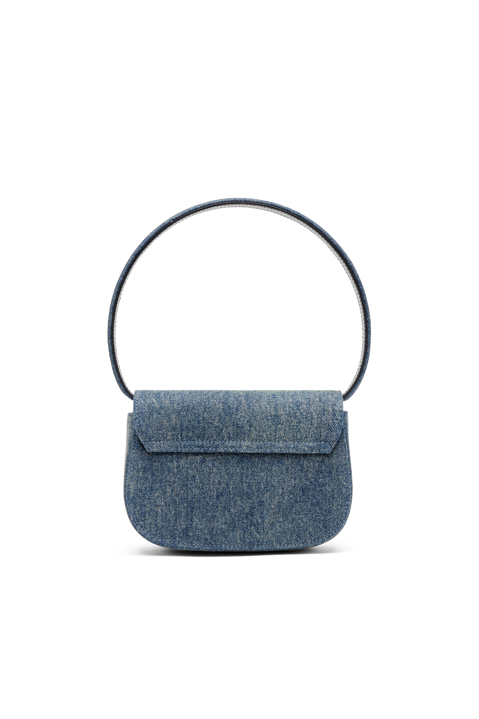 Diesel - 1DR, Sac épaule iconique en denim solarisé Femme in Bleu - 2