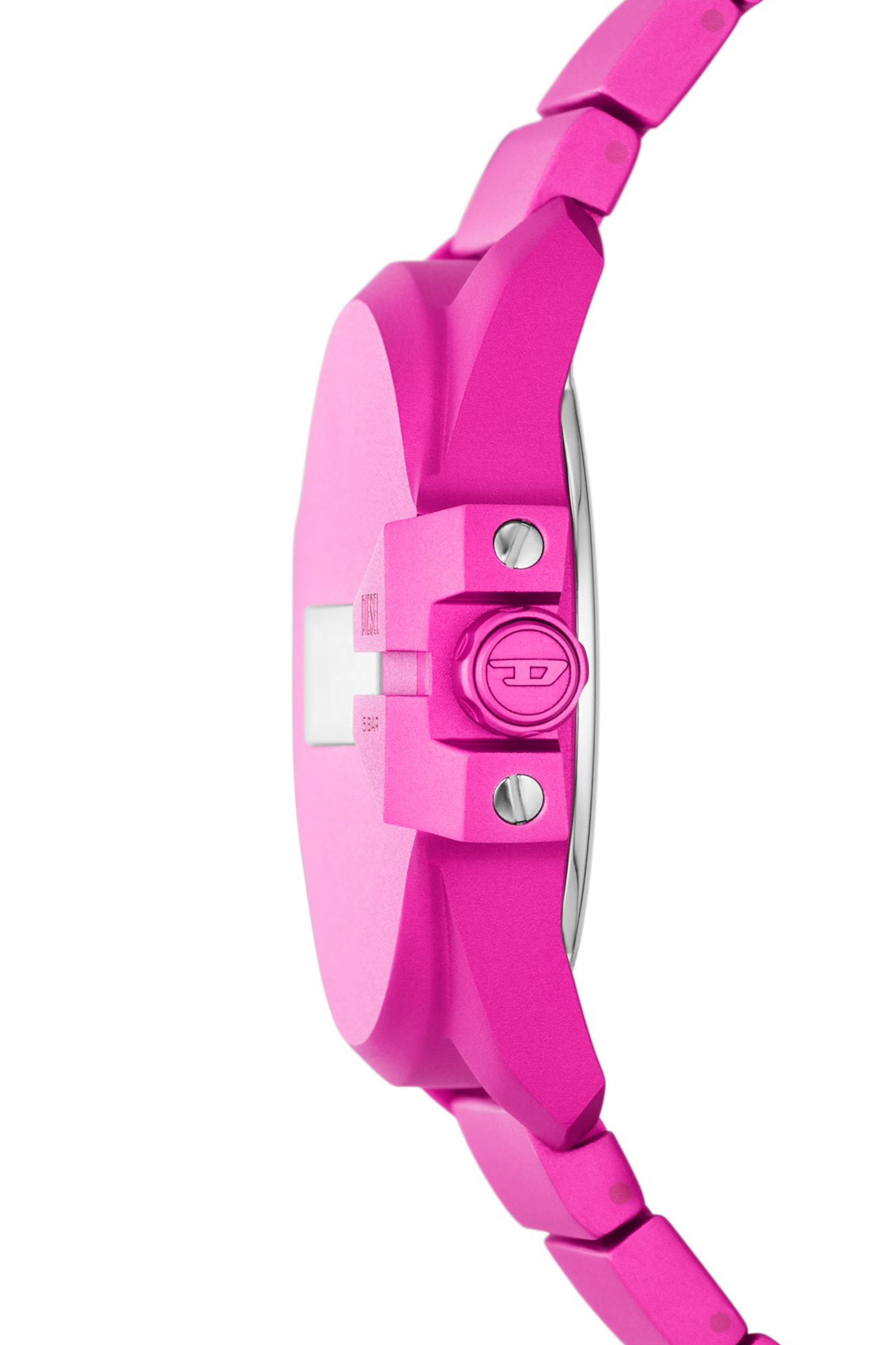 Diesel - DZ2206 WATCH, Male Baby chief digital pink aluminum watch in Pink - Image 3