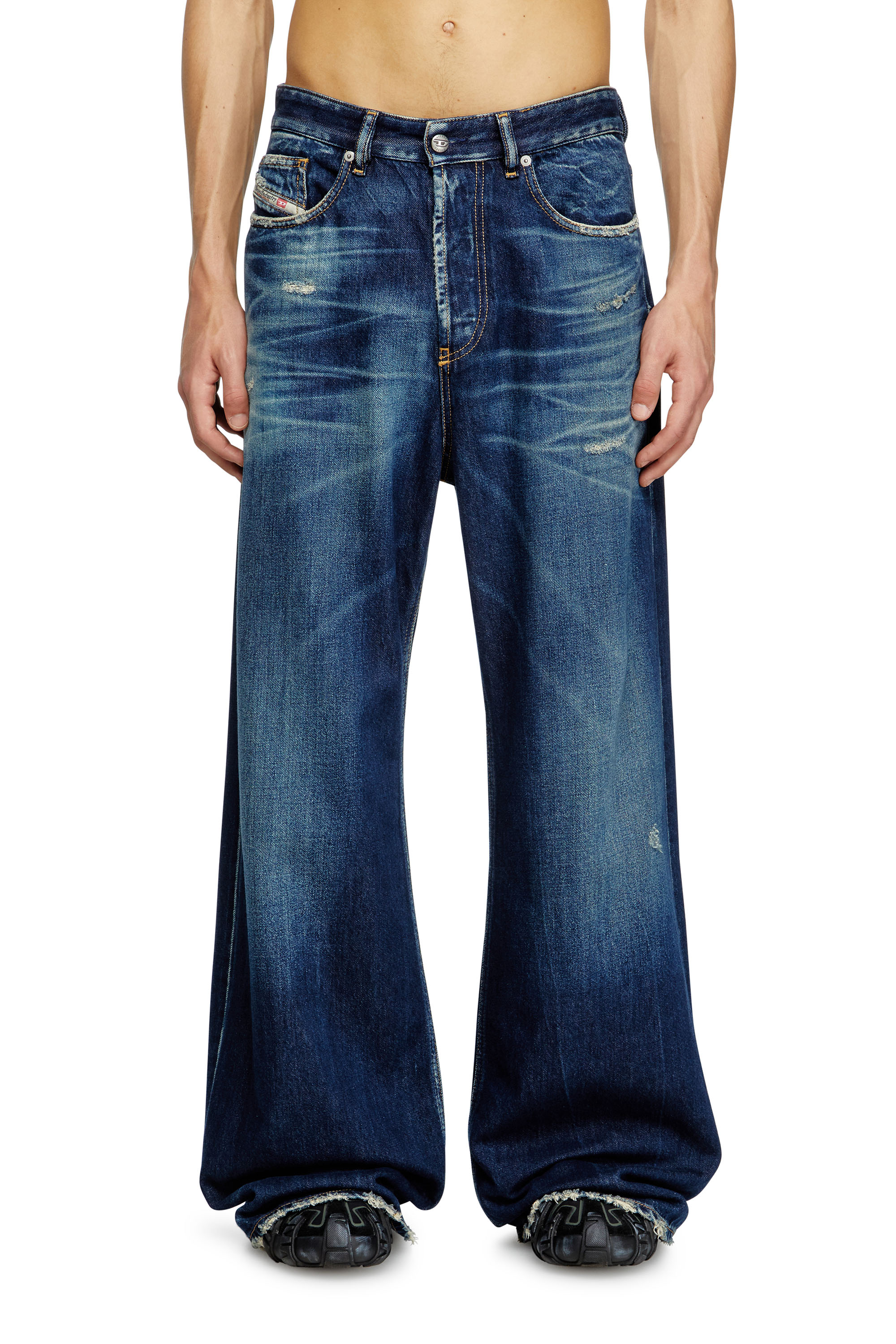 Diesel - Male's Relaxed Jeans D-Rise 09M06, Dark Blue - 2