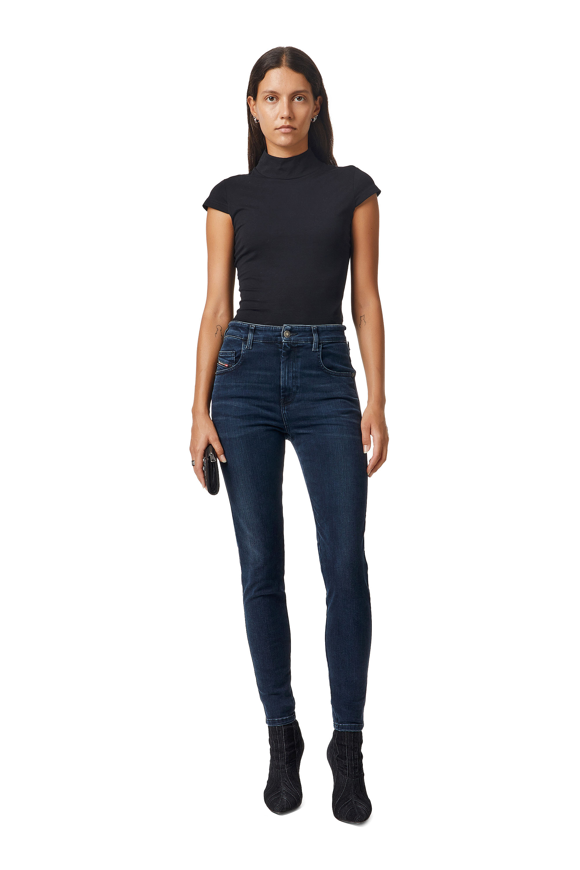 diesel high rise skinny jeans