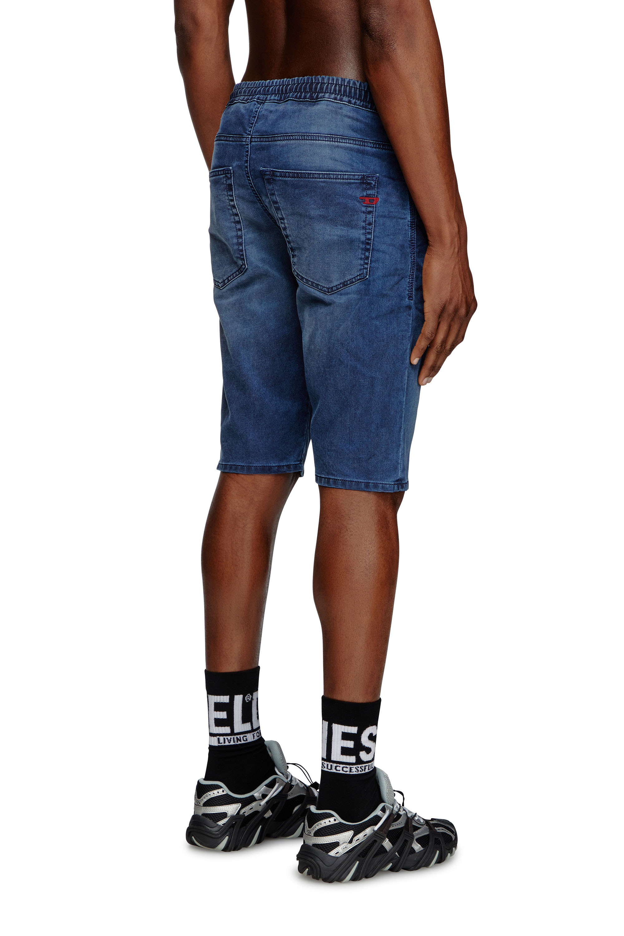 Diesel - 2033 D-KROOLEY-SHORT JOGG, Male's Chino shorts in JoggJeans in Medium Blue - 2