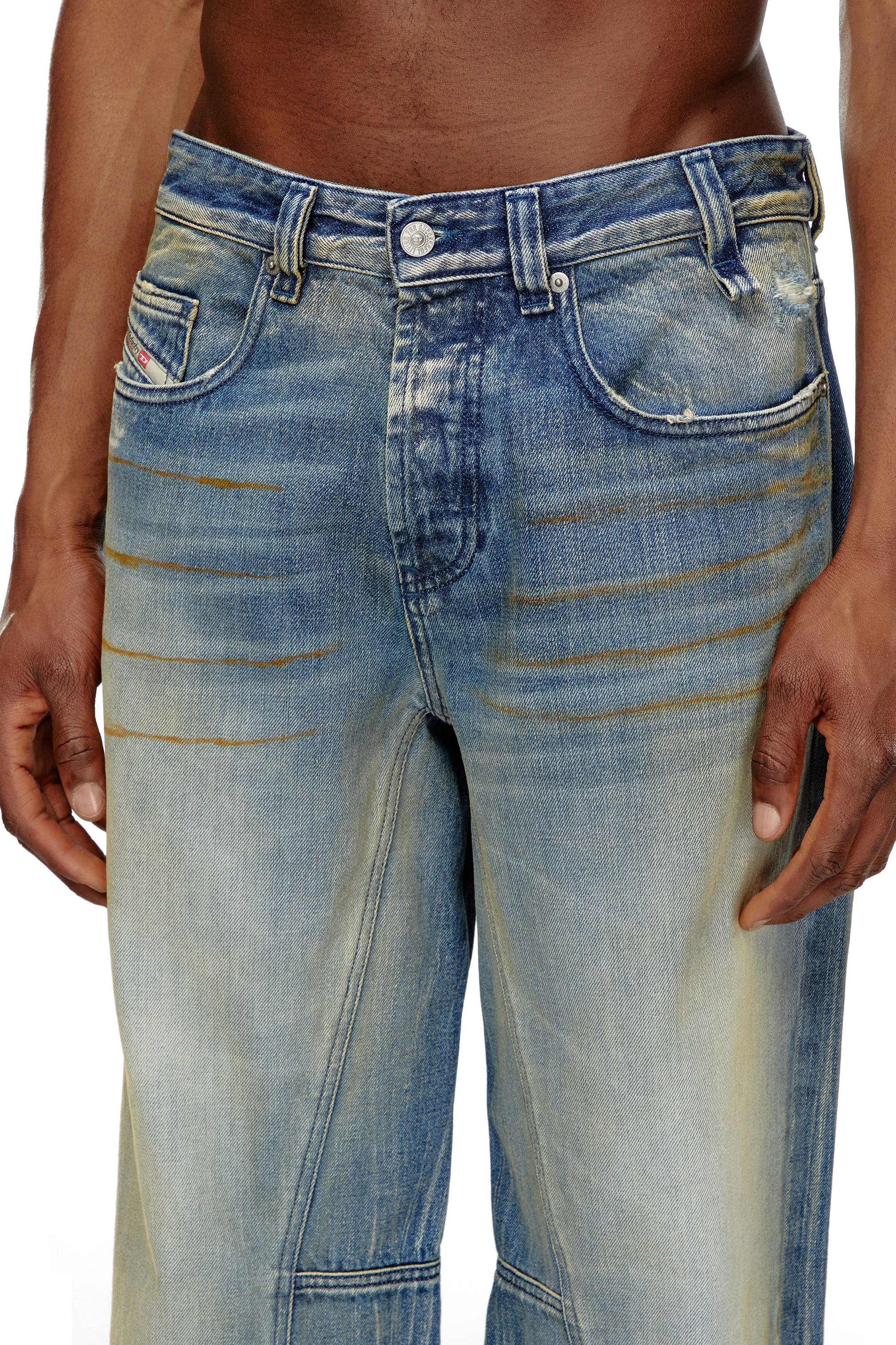 Diesel - Male Straight Jeans 2001 D-Macro 09I97, Medium Blue - Image 5