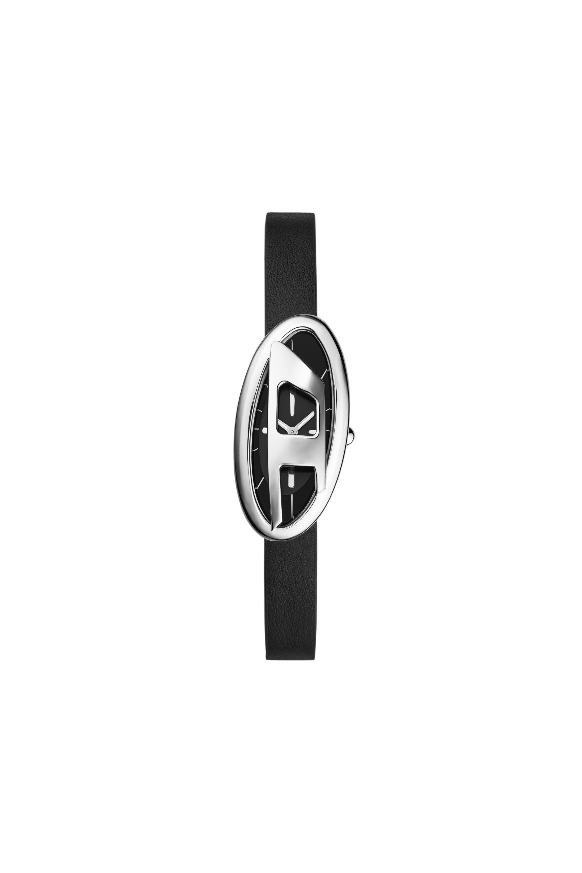 Diesel - DZ5612 WATCH, Female's D-Era Two -Hand Black Leather Watch in Black - 2