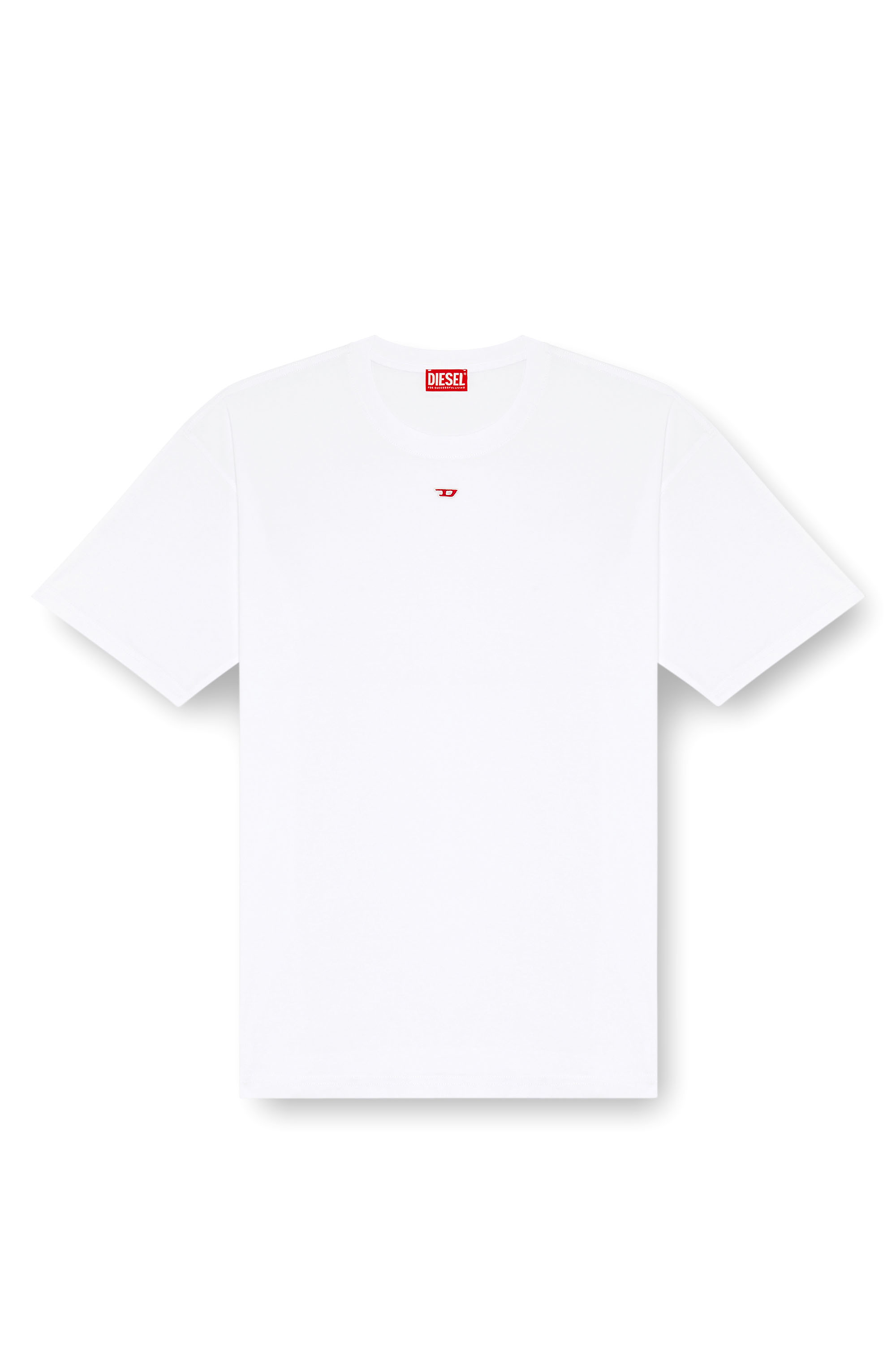 Diesel - T-BOXT-D, T-shirt avec empiècement D brodé Mixte in Blanc - 6