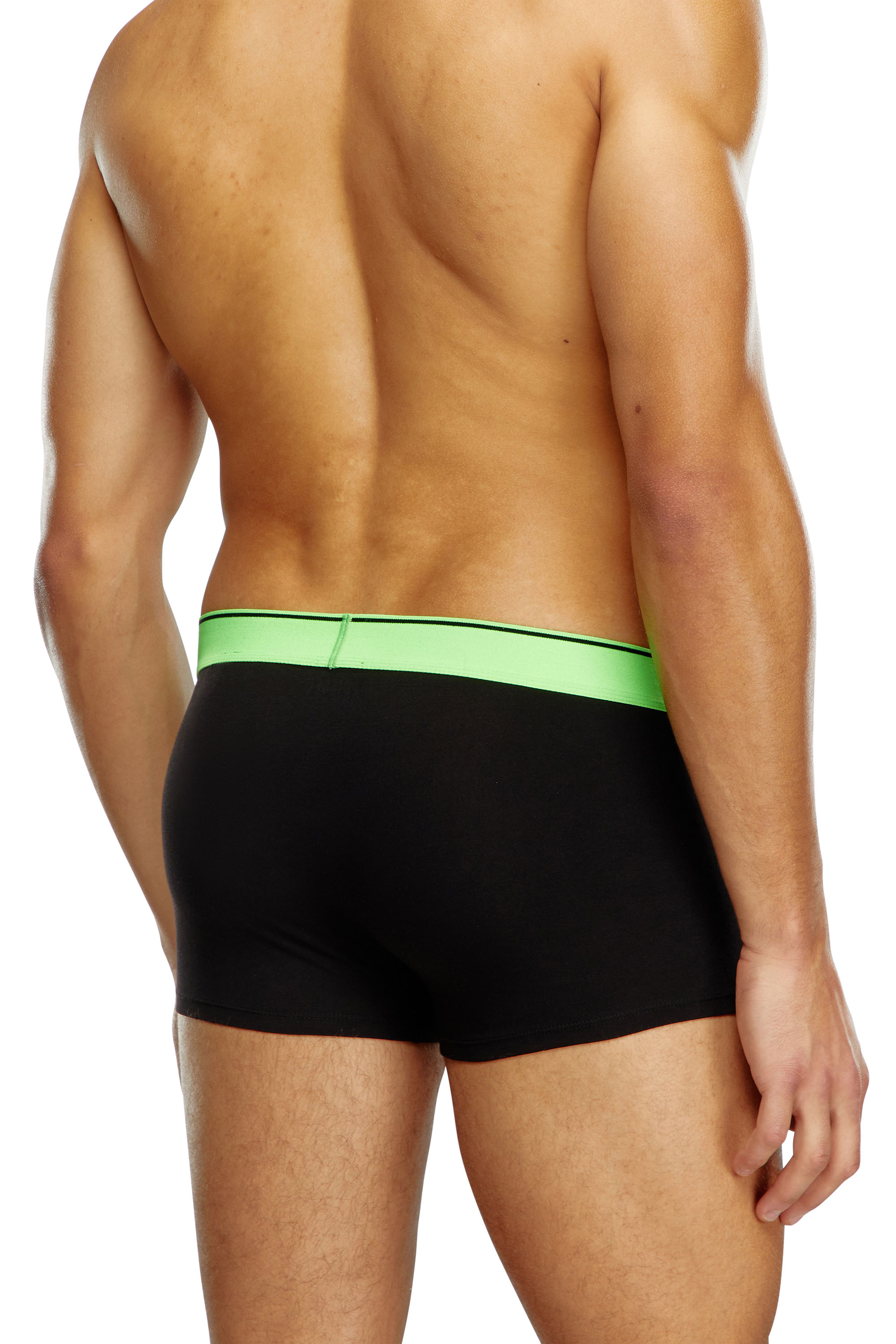 Diesel - UMBX-DAMIENTHREEPACK, Male's Three-pack boxer briefs with pop-colour waist in Black/Green - 3