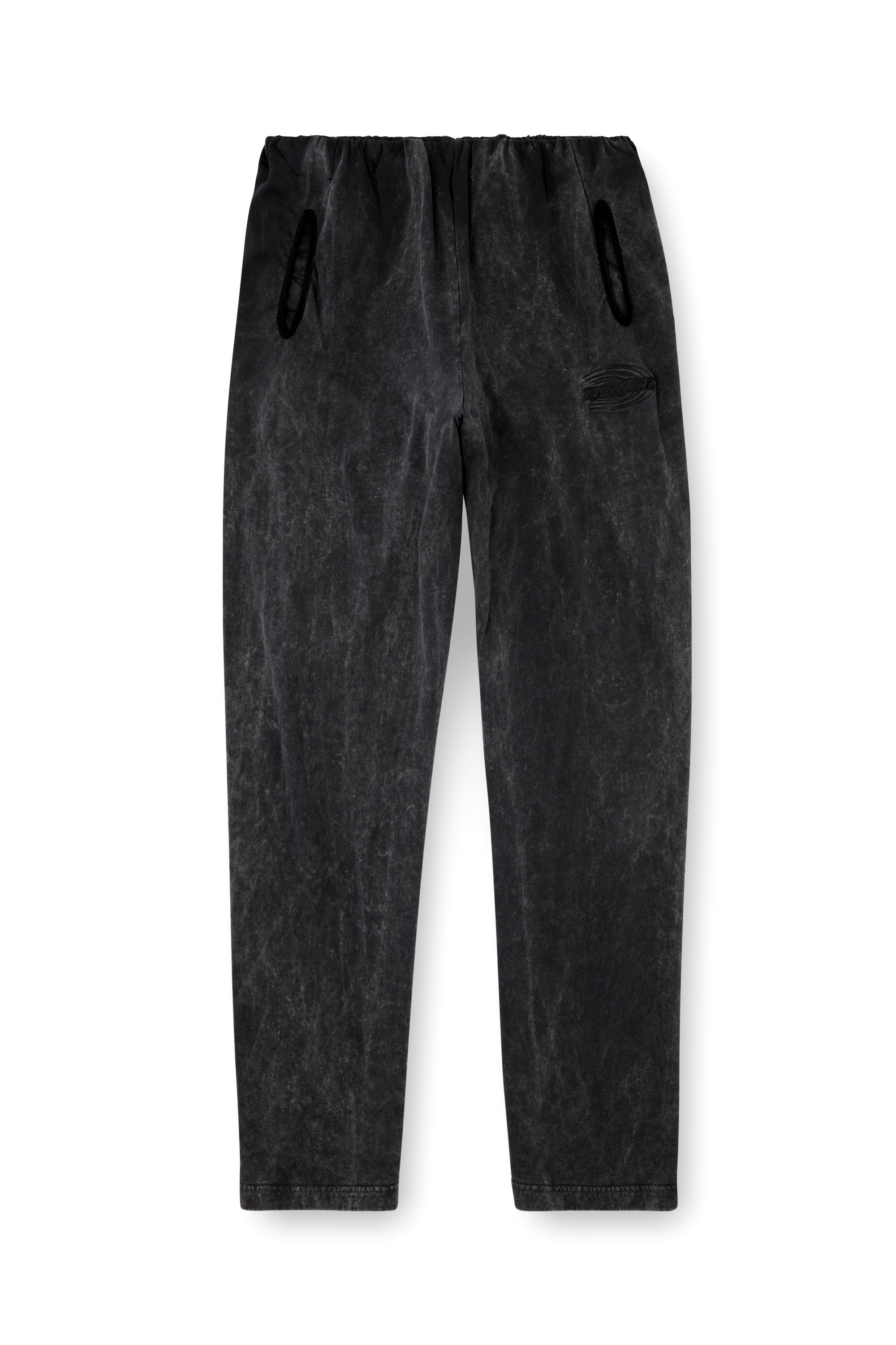 Diesel - P-MARKLE, Male's Treated sweatpants with gathered waist in Black - 4