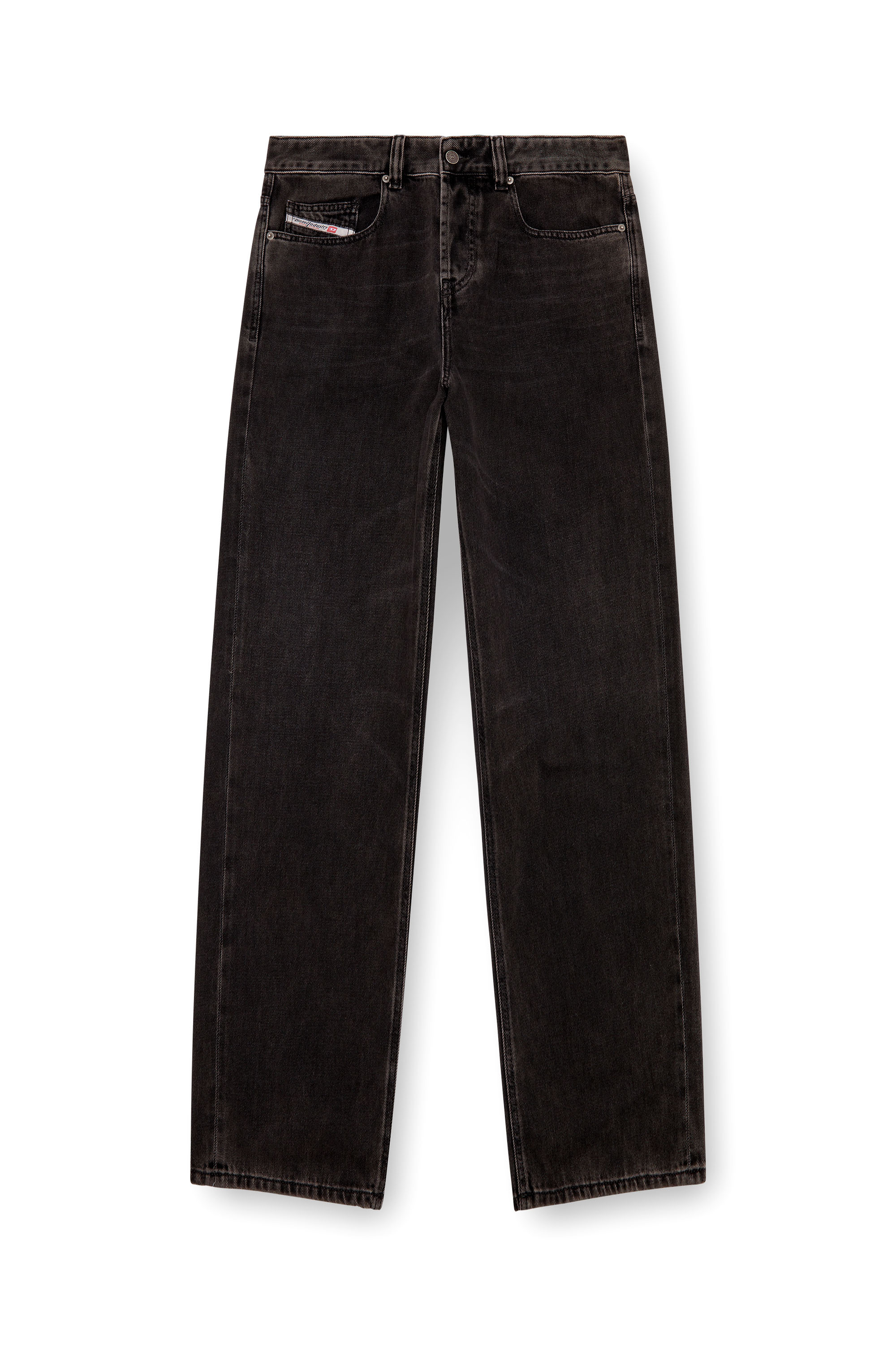 Diesel - Homme Straight Jeans 2001 D-Macro 09I35, Noir/Gris foncé - Image 3