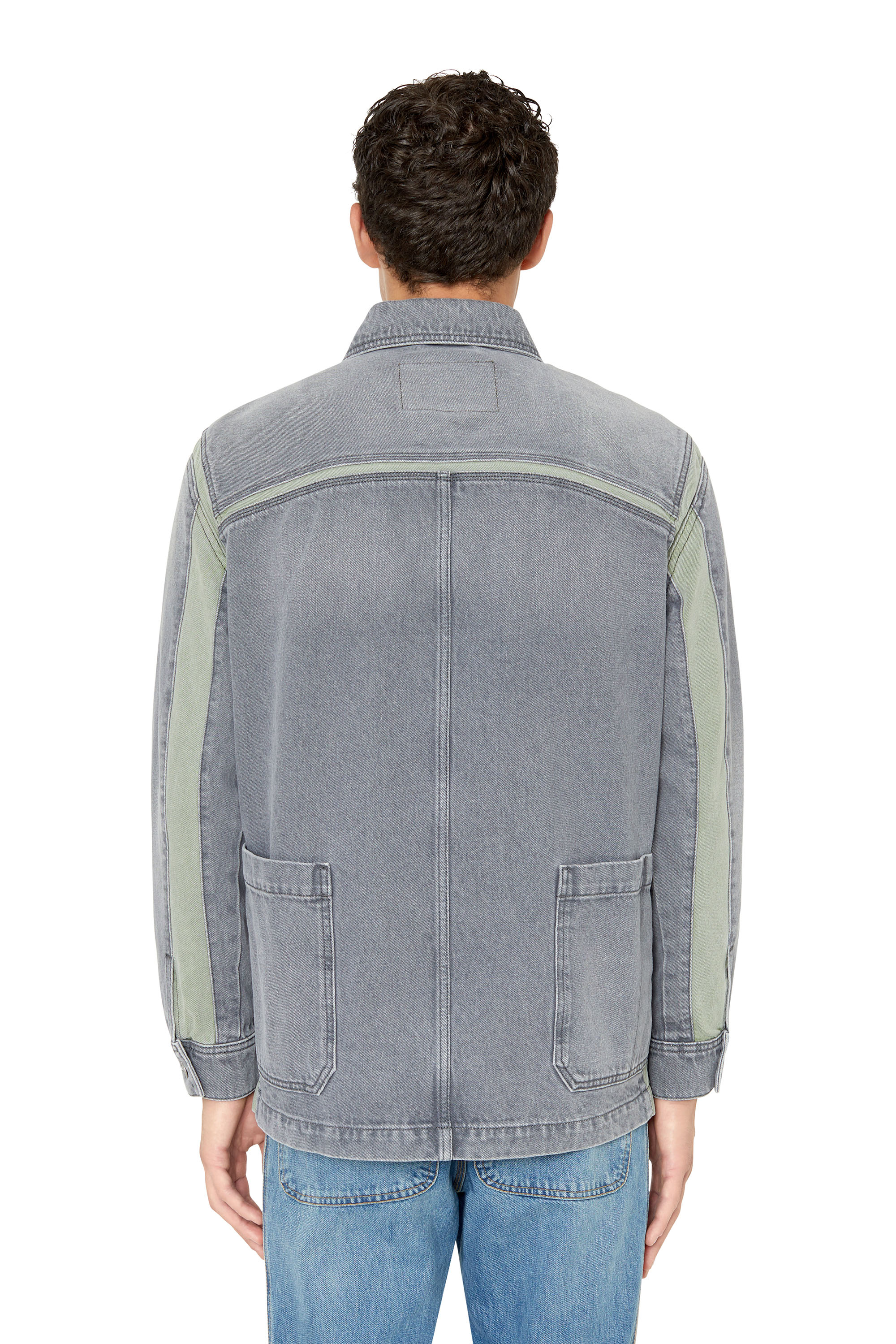 D-ROLK-SP4 Unisex: Workwear jacket with green inserts | Diesel