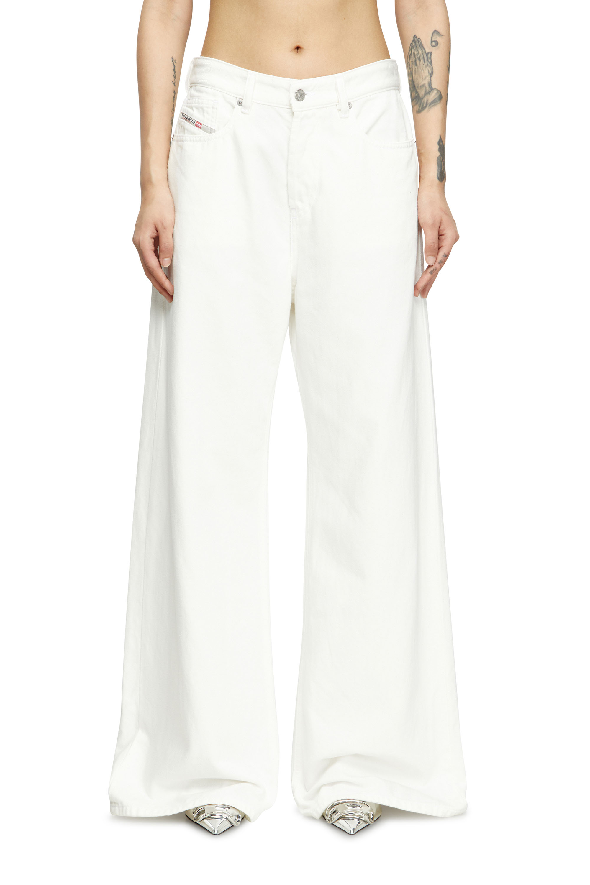 Diesel - Relaxed Jeans 1996 D-Sire 09I41 Femme, Blanc - Image 2