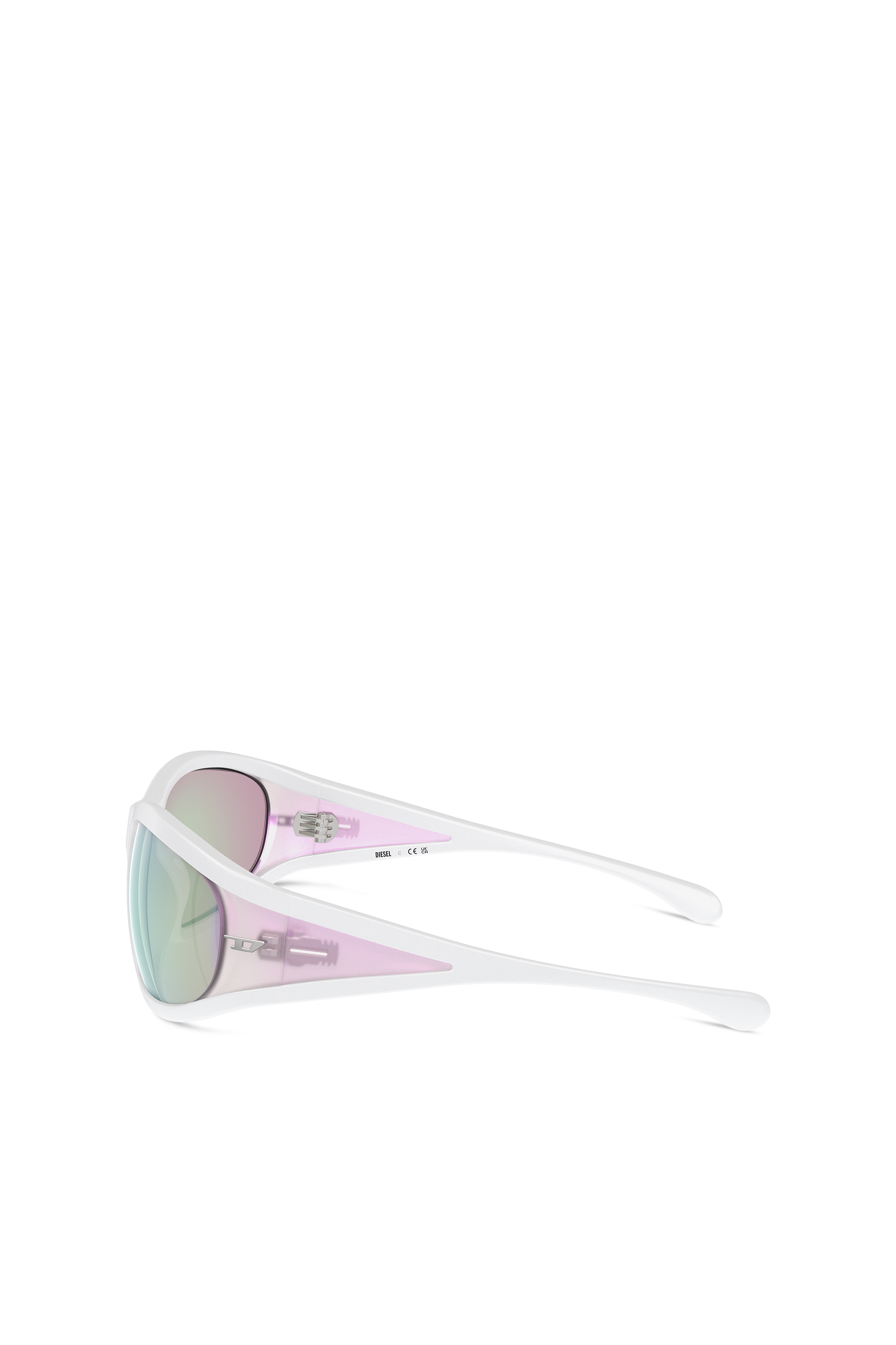 Diesel - 0DL3002, Unisex Rectangular sunglasses in acetate in Bubble - Image 2
