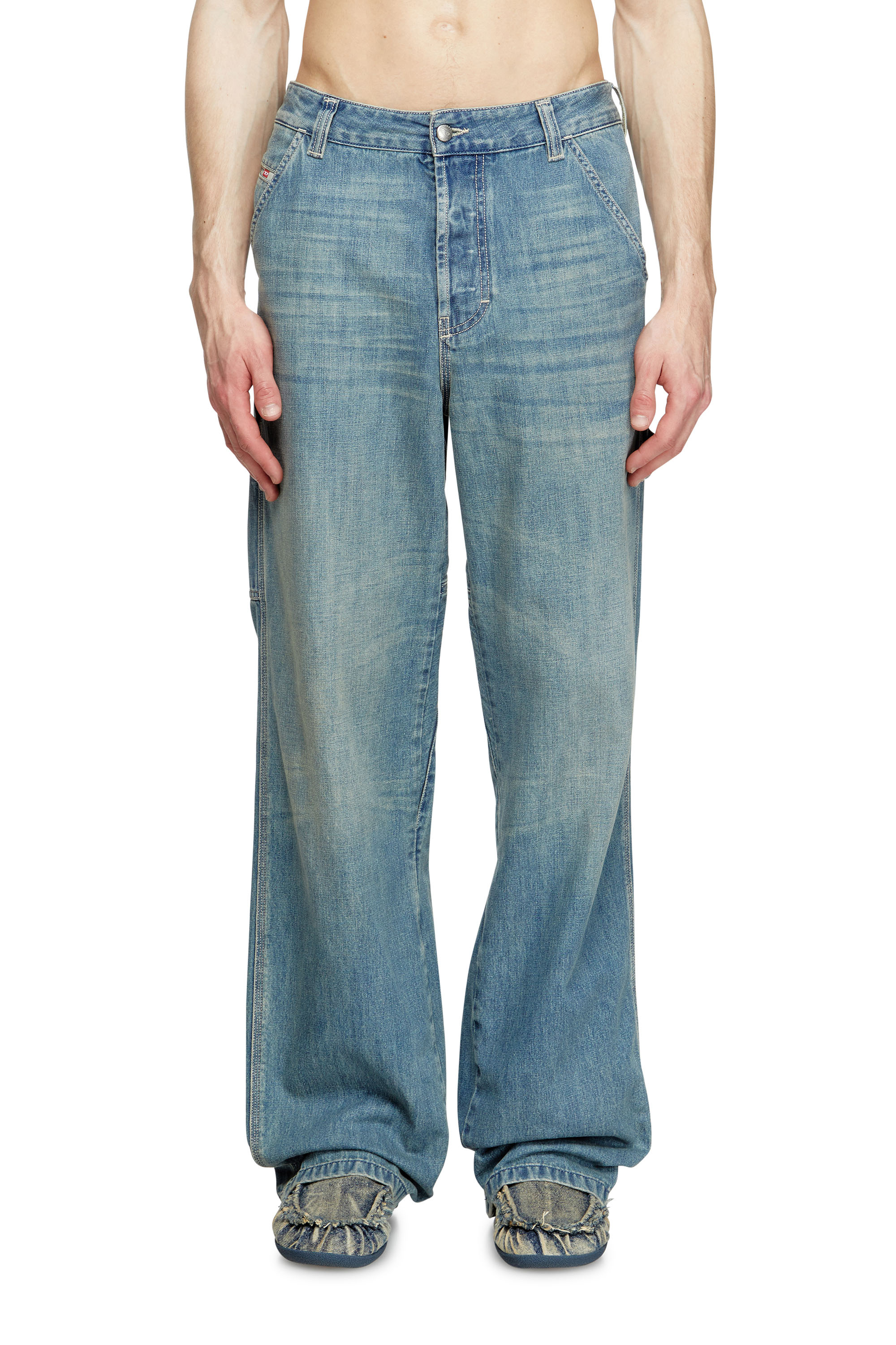 Diesel - Male's Relaxed Jeans D-Livery 068SK, Light Blue - 1