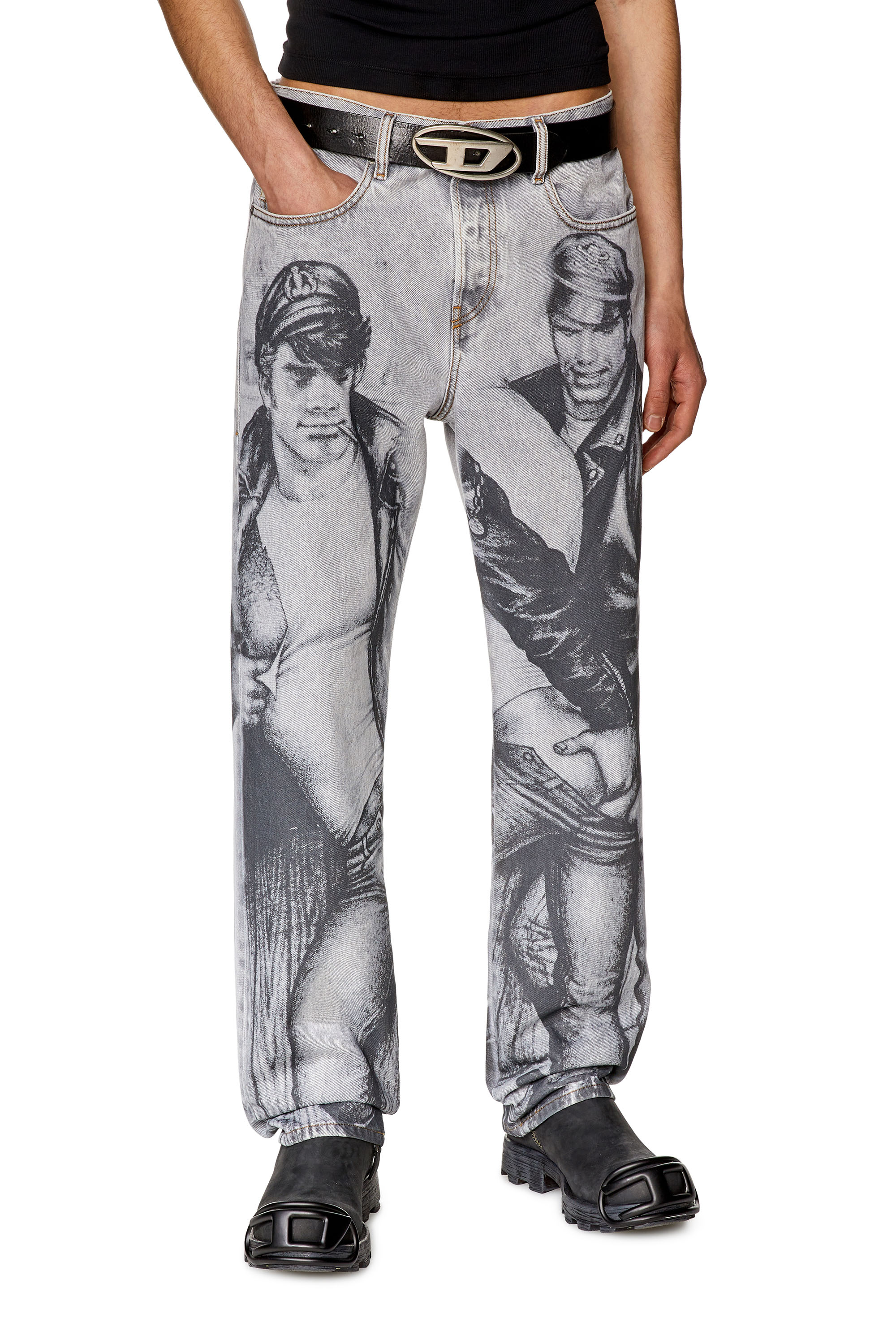 Diesel - Straight Jeans 2020 D-Viker 007F8, Grey - Image 2