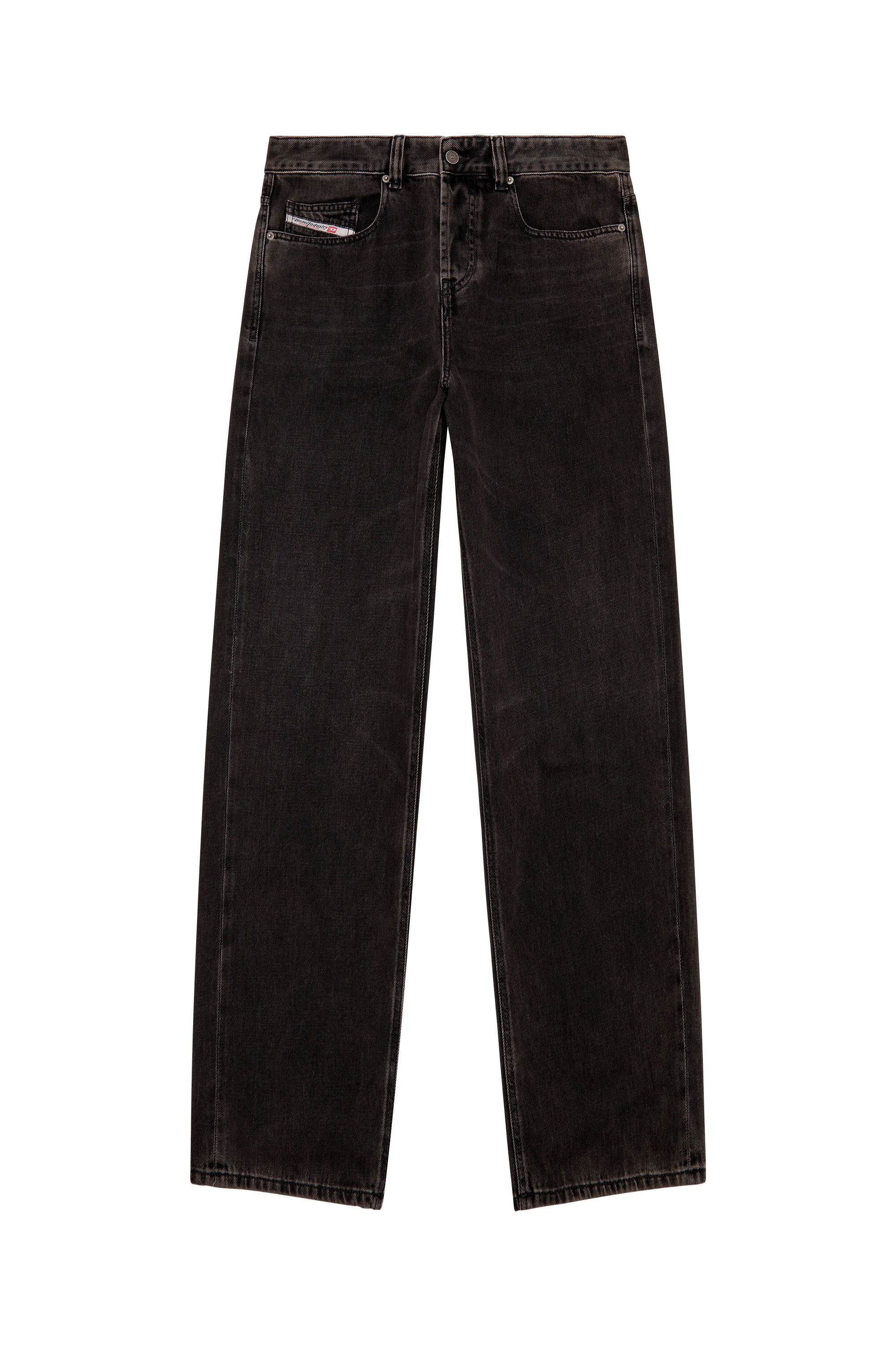 Diesel - Straight Jeans 2001 D-Macro 09I35, Noir/Gris foncé - Image 3