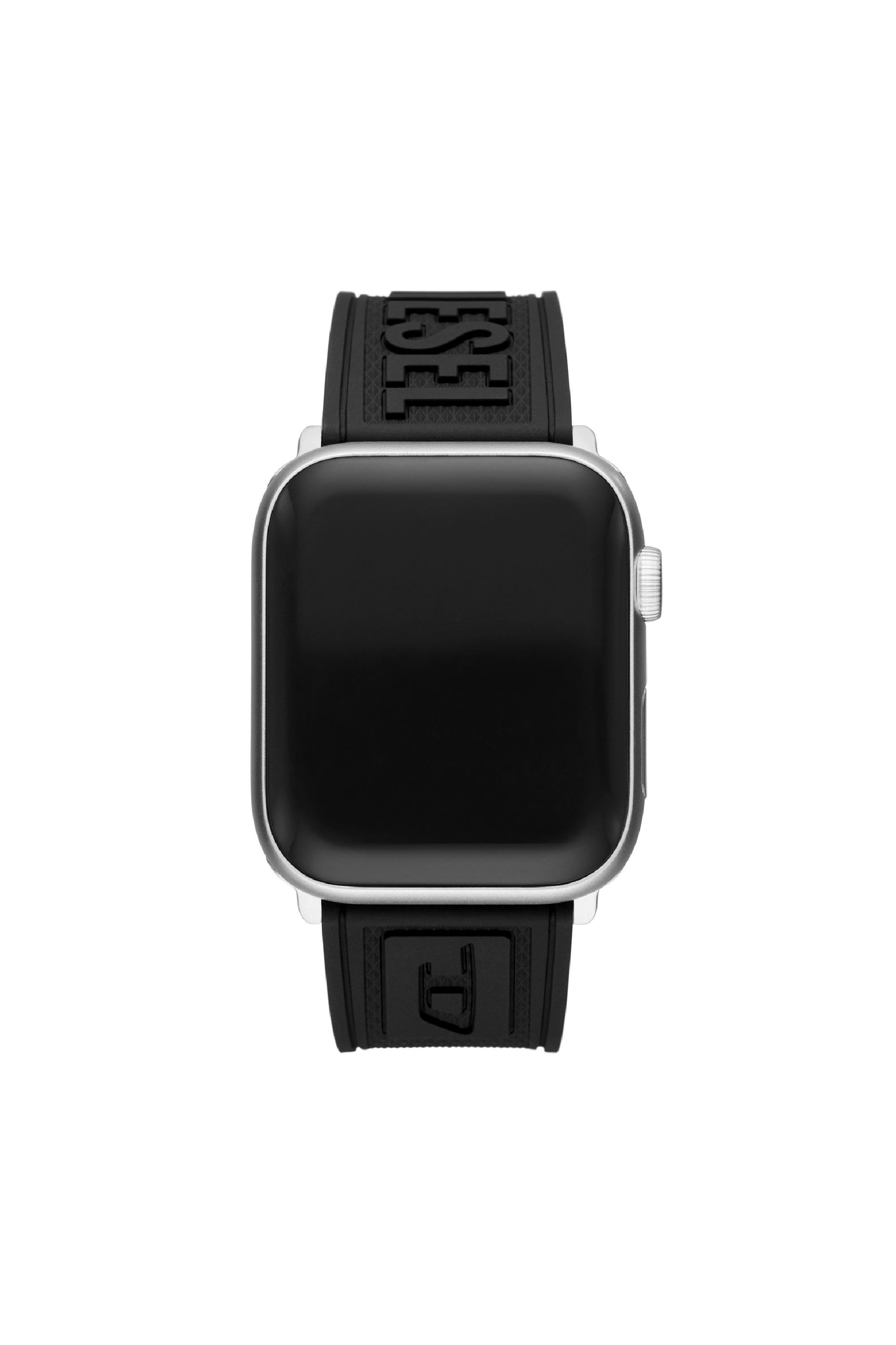 Diesel - DSS0014, Bracelet de montre en silicone pour l'Apple Watch®, 42mm, 44mm, et 45mm. Mixte in Noir - 3