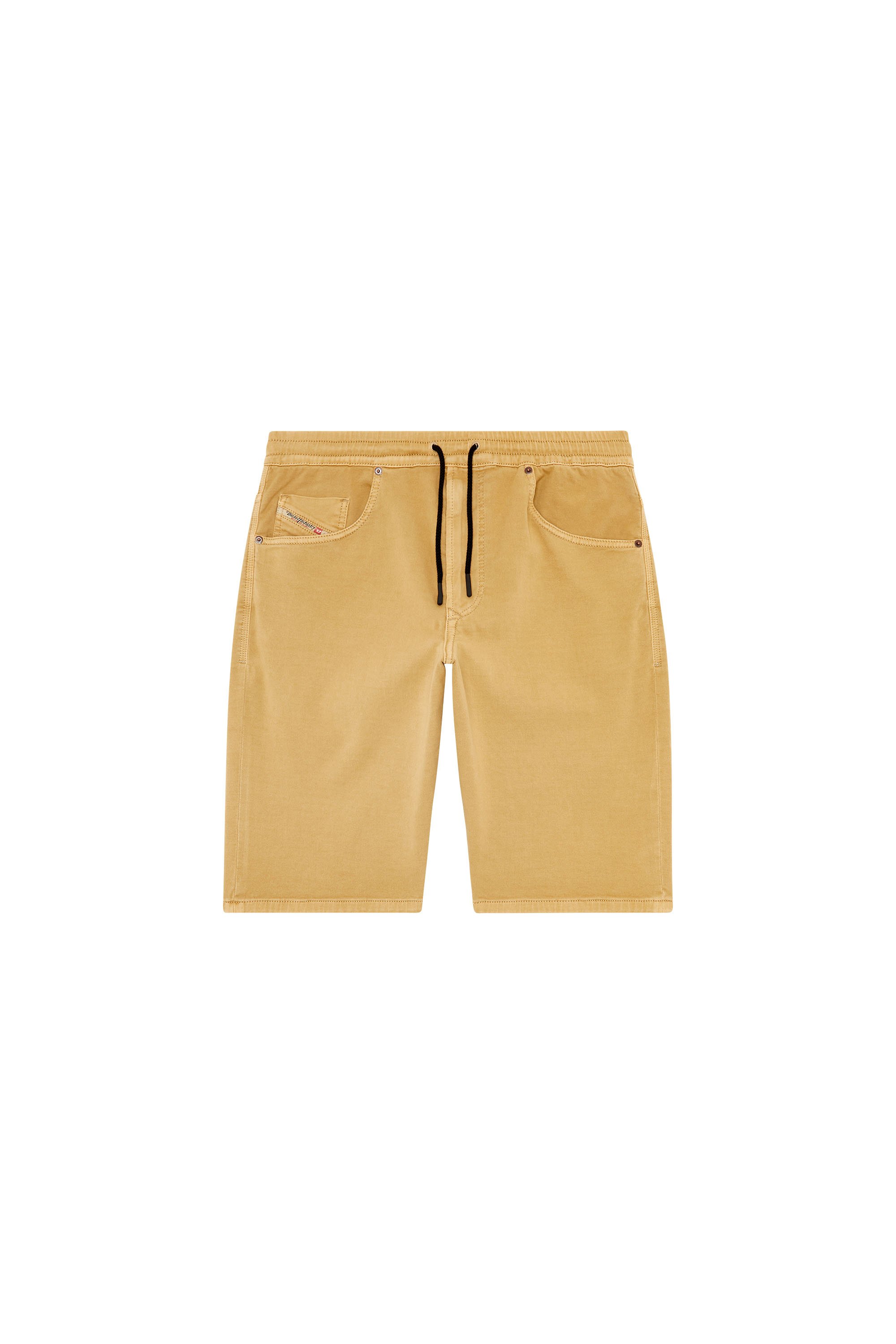 Diesel - 2033 D-KROOLEY-SHORT JOGG, Male's Chino shorts in JoggJeans in Light Brown - 4