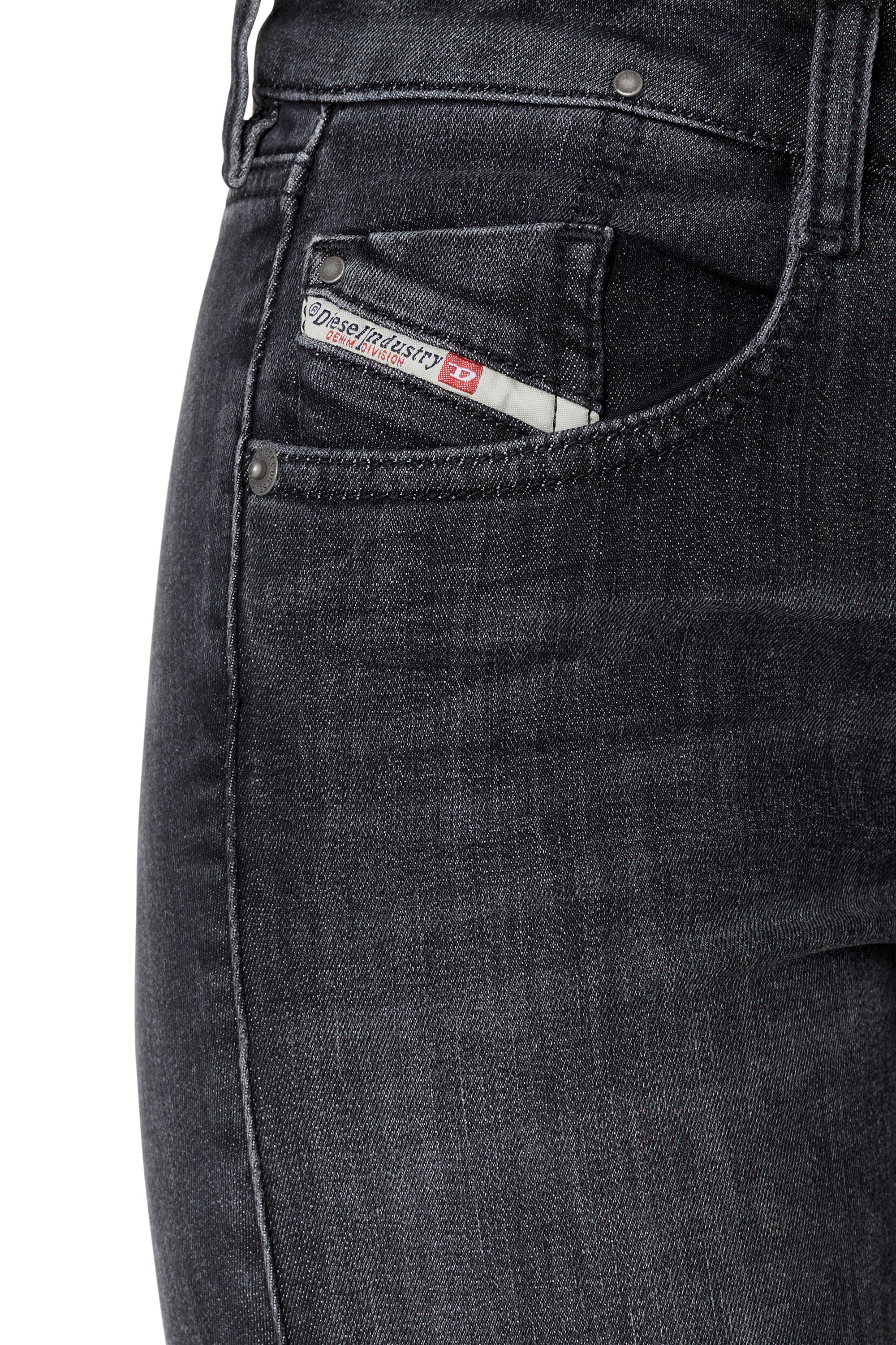 Diesel - D-Ollies JoggJeans® 09D52 Slim, Black/Dark Grey - Image 5