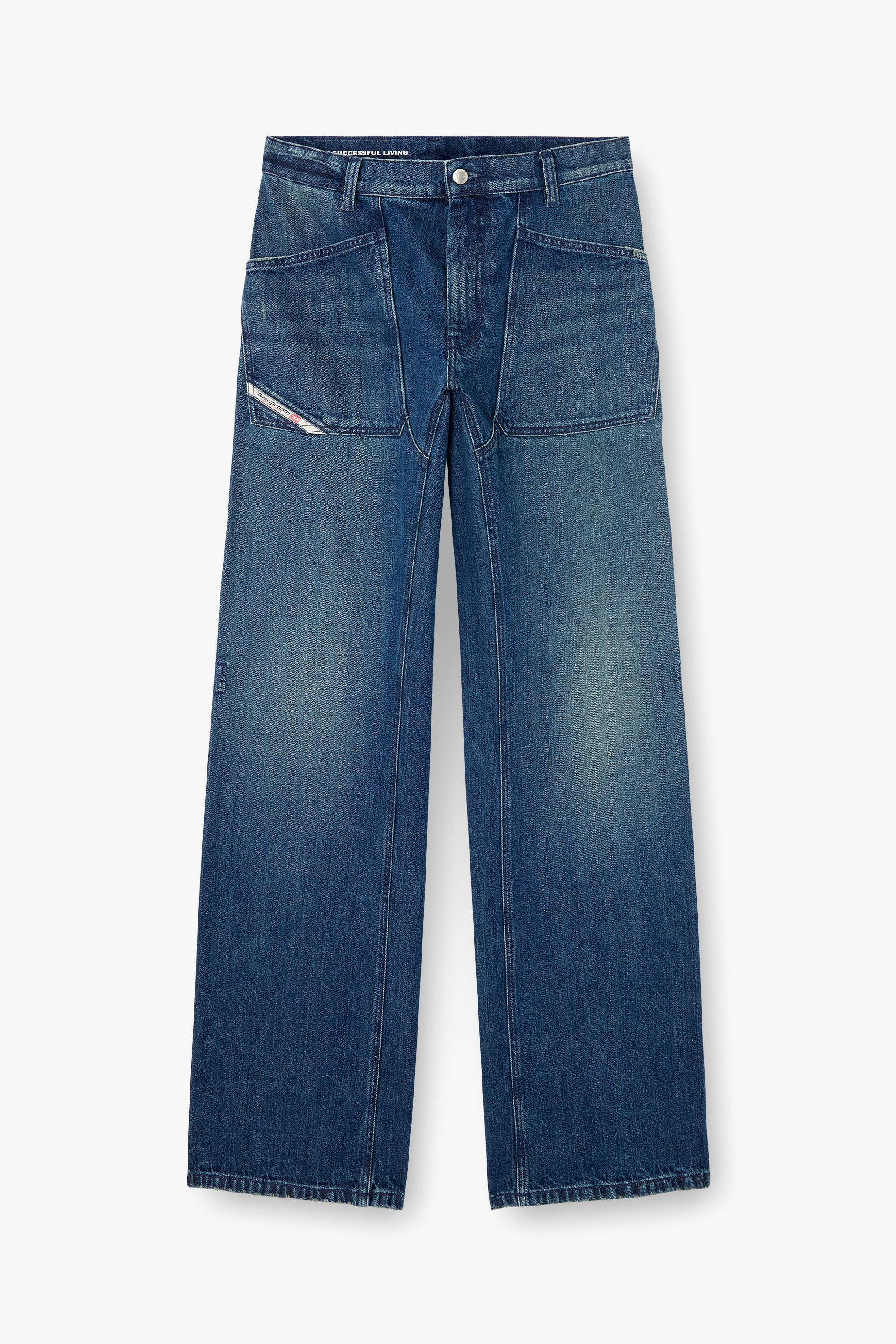 Diesel - Male's Relaxed Jeans D-Zeta 0DBDS, Dark Blue - 3