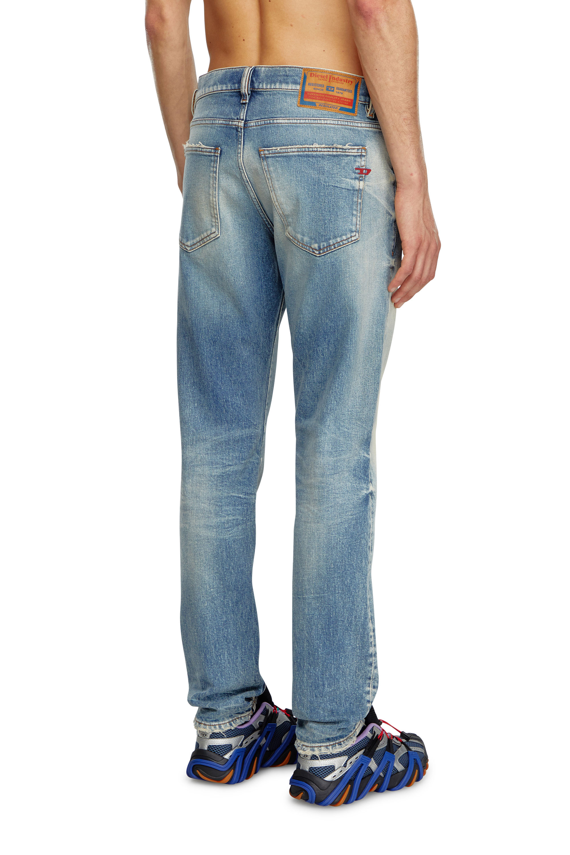 Diesel - Homme Slim Jeans 2019 D-Strukt 007V8, Bleu moyen - Image 4