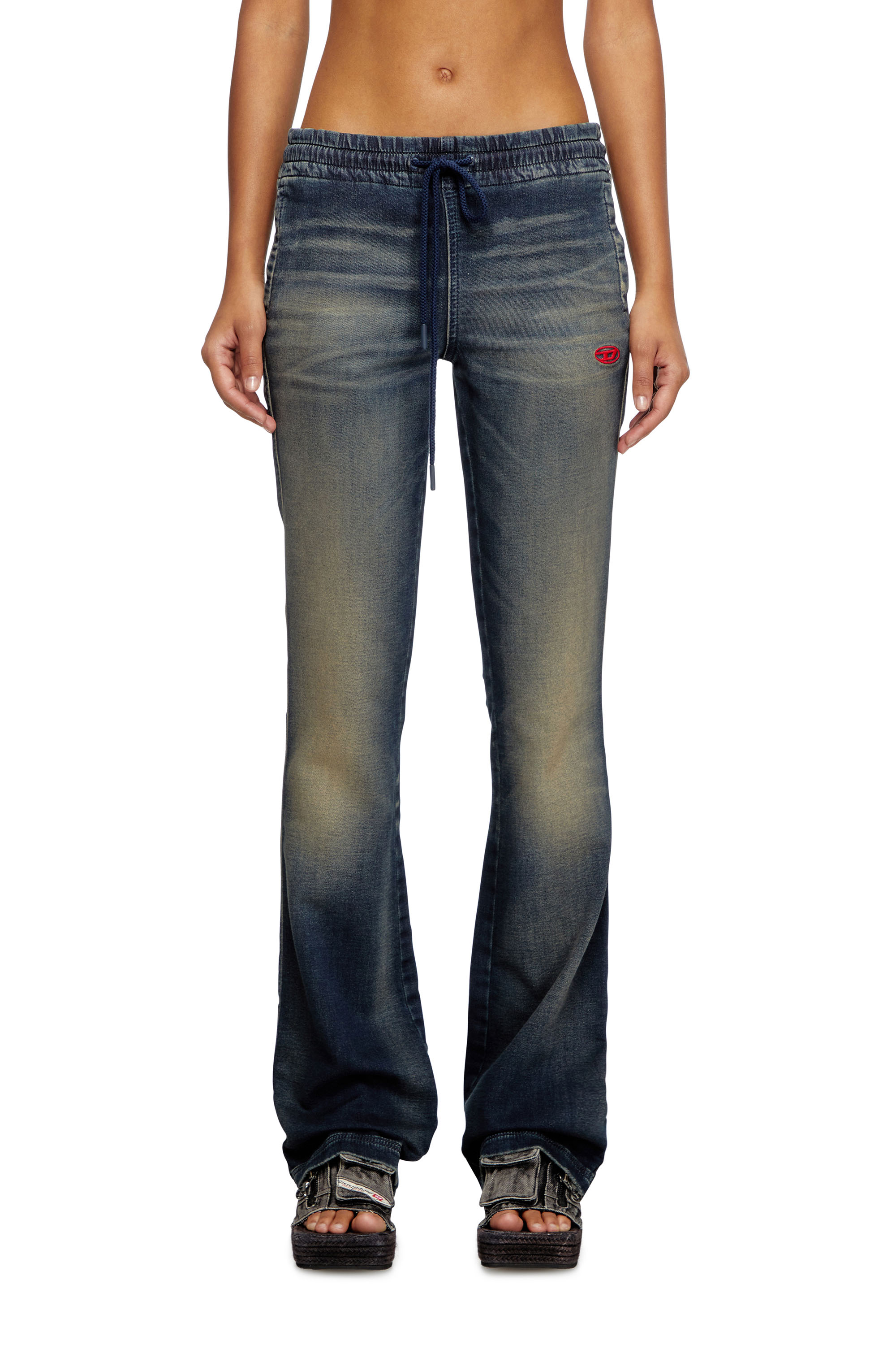 Diesel - Bootcut 2069 D-Ebbey Joggjeans® 068PM Femme, Bleu Foncé - Image 1