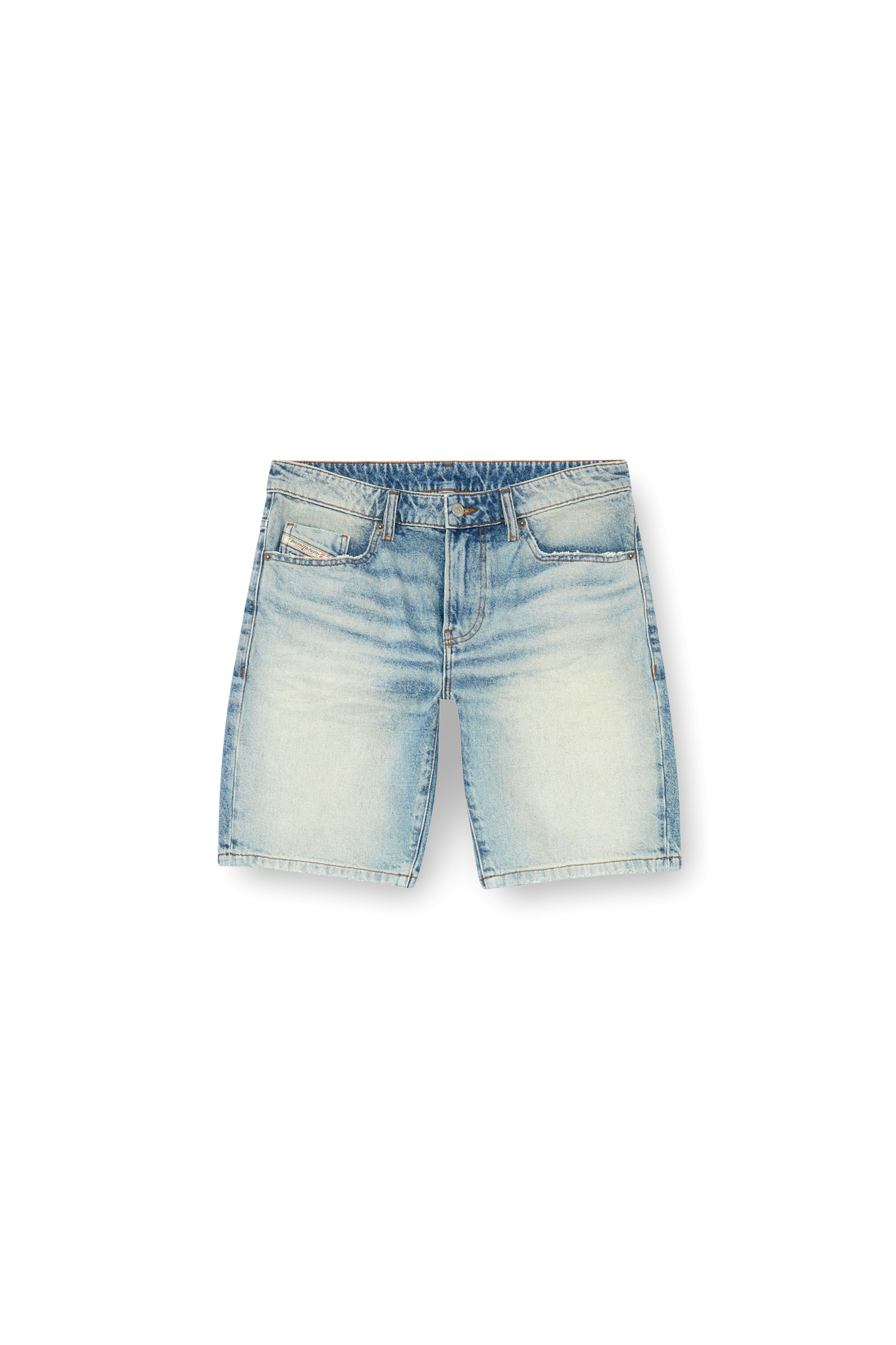 Diesel - D-FIN, Male's Slim denim shorts in Light Blue - 5