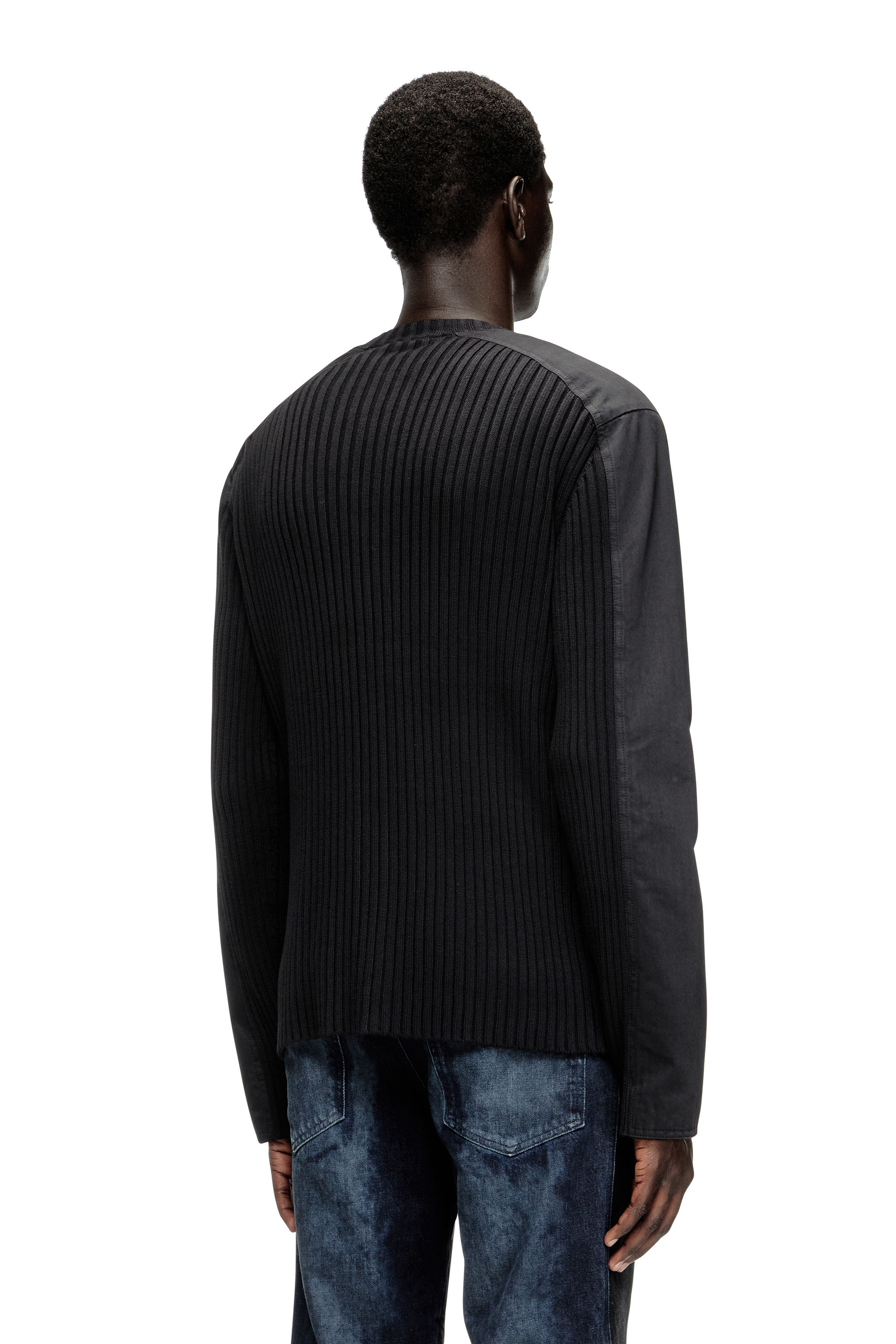 Diesel - K-MATTY, Cardigan zippé avec empiècements utilitaires Homme in ToBeDefined - 3