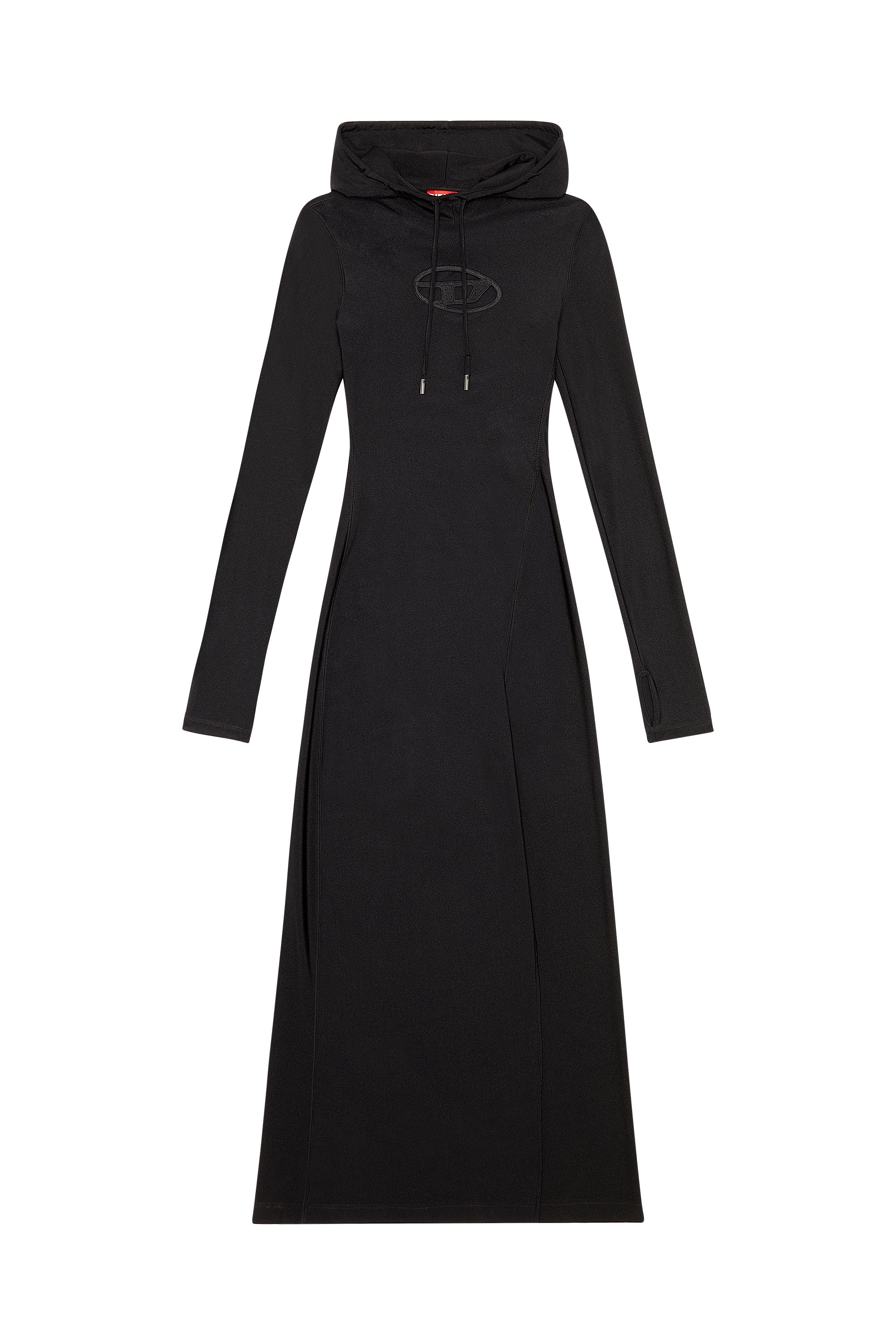 全国どこでも送料無料！ stretch shiny in dress Hoodie Women's nylon Diesel | Black | ワンピース