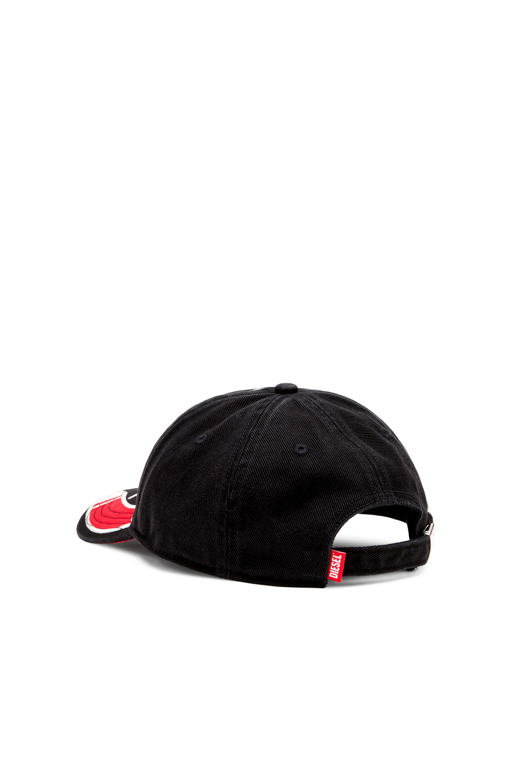 Diesel - C-ARSON, Male's Baseball cap with embroidered detail in Black/Red - 2