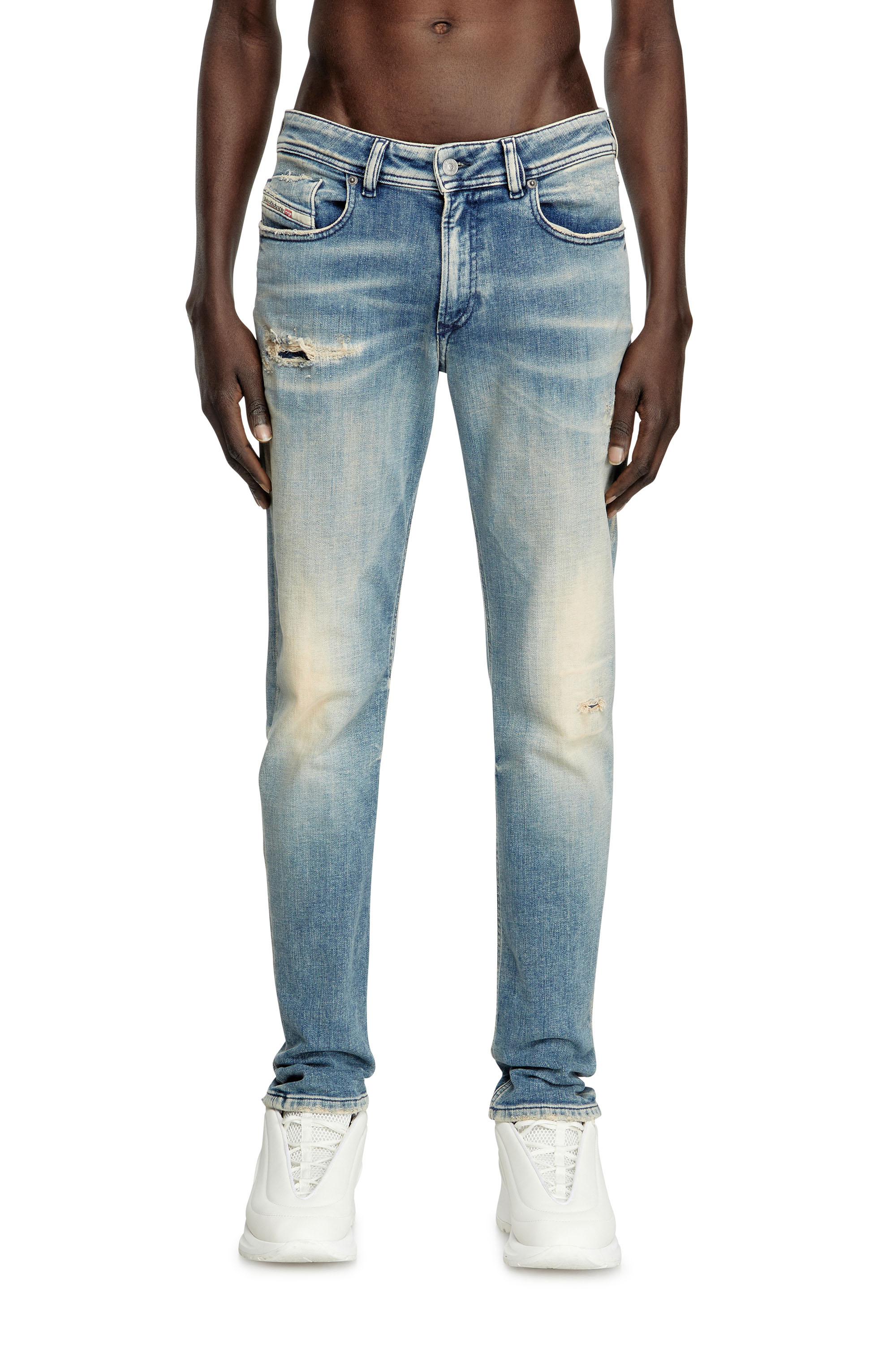 Diesel - Skinny Jeans 1979 Sleenker 09K58 Homme, Bleu Clair - Image 1