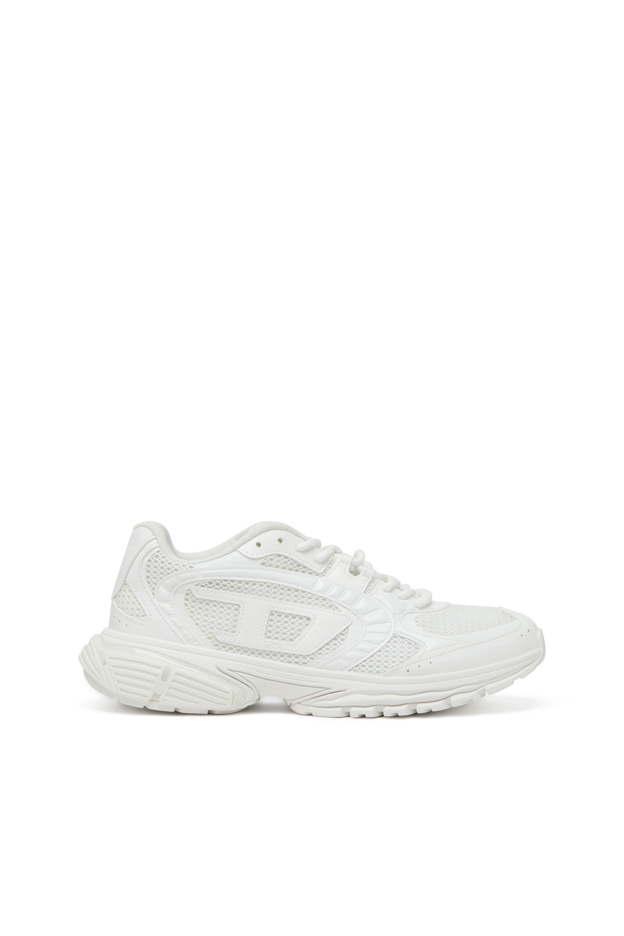 Diesel - S-PRO-V-DENSE LOW, Sneakers en mesh avec logo Oval D Homme in Blanc - 1