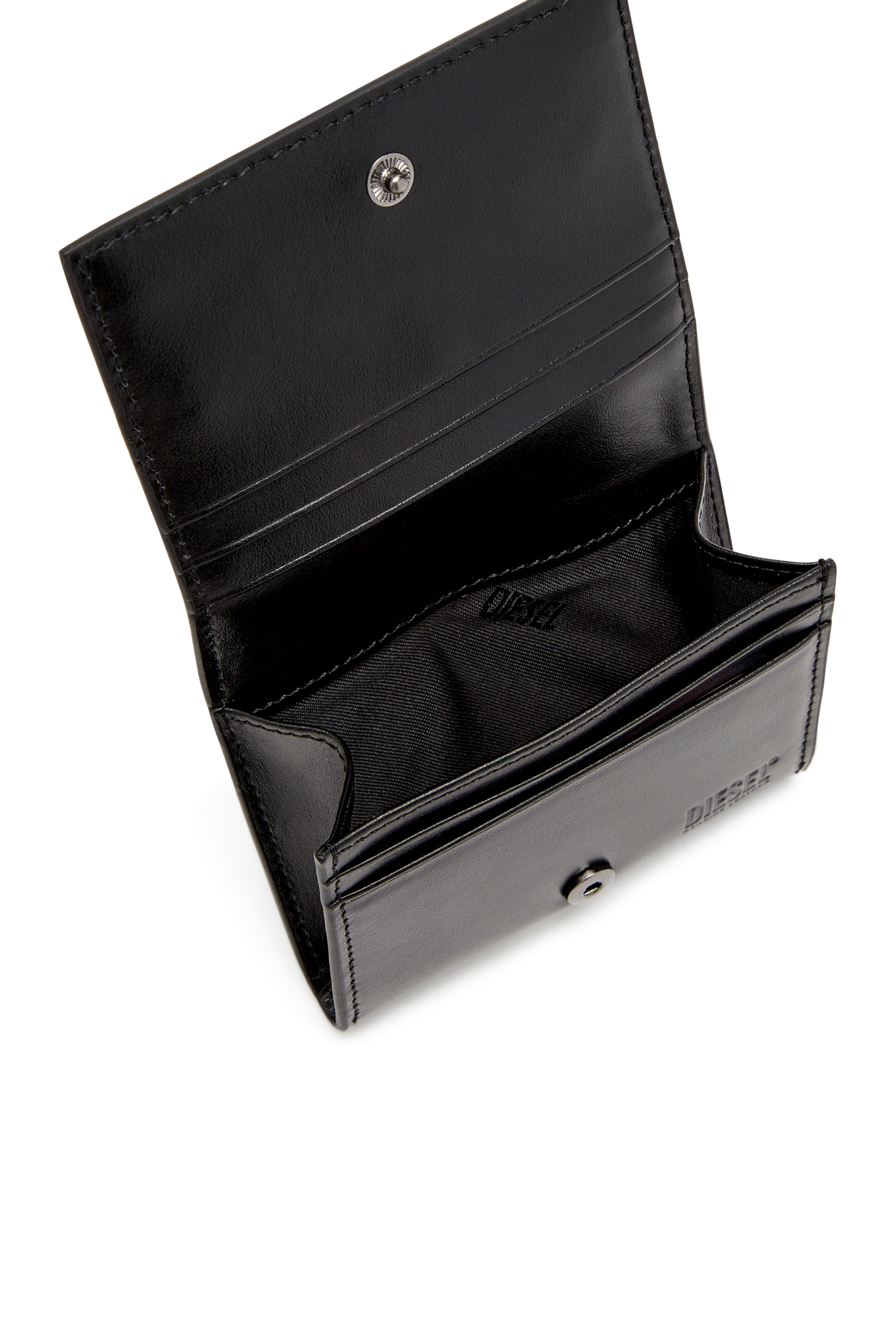 Diesel - HOLI-D CARD HOLDER S II, Porte-cartes à deux volets en cuir Homme in Noir - 3