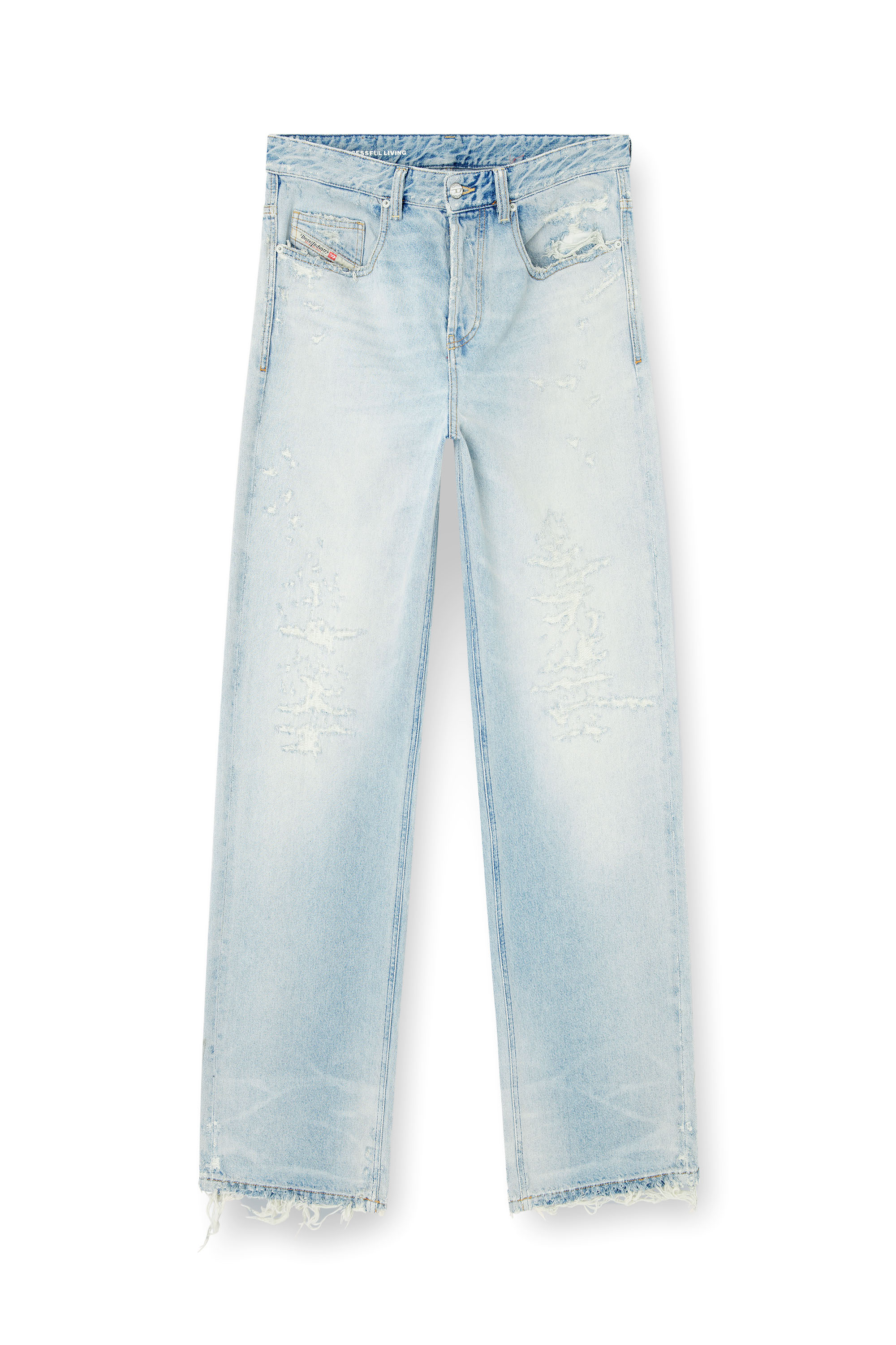 Diesel - Male's Relaxed Jeans 2001 D-Macro 09M53, Light Blue - 3