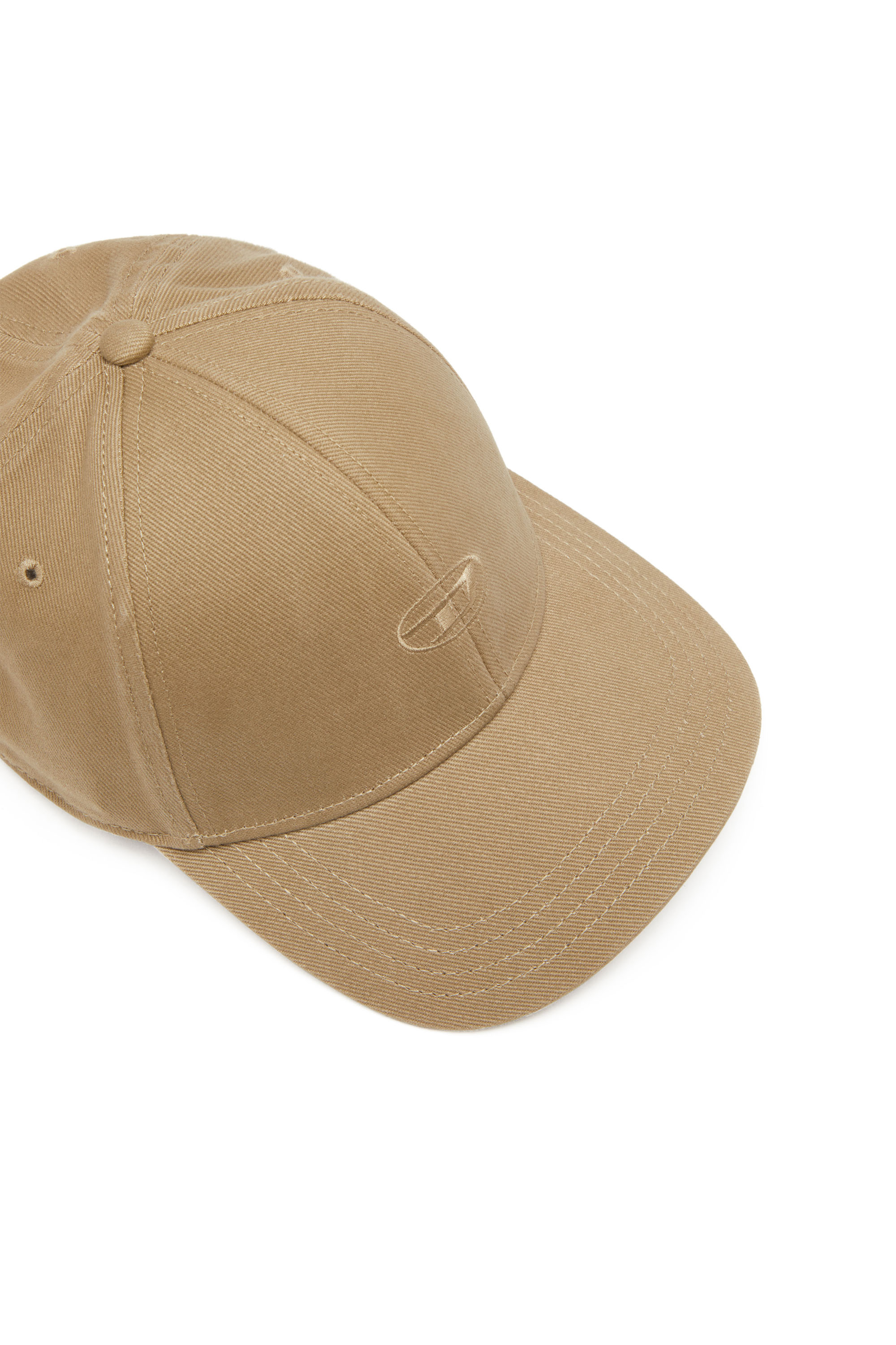 Diesel - C-RUN-WASH, Male's Baseball cap in washed cotton twill in Light Brown - 3