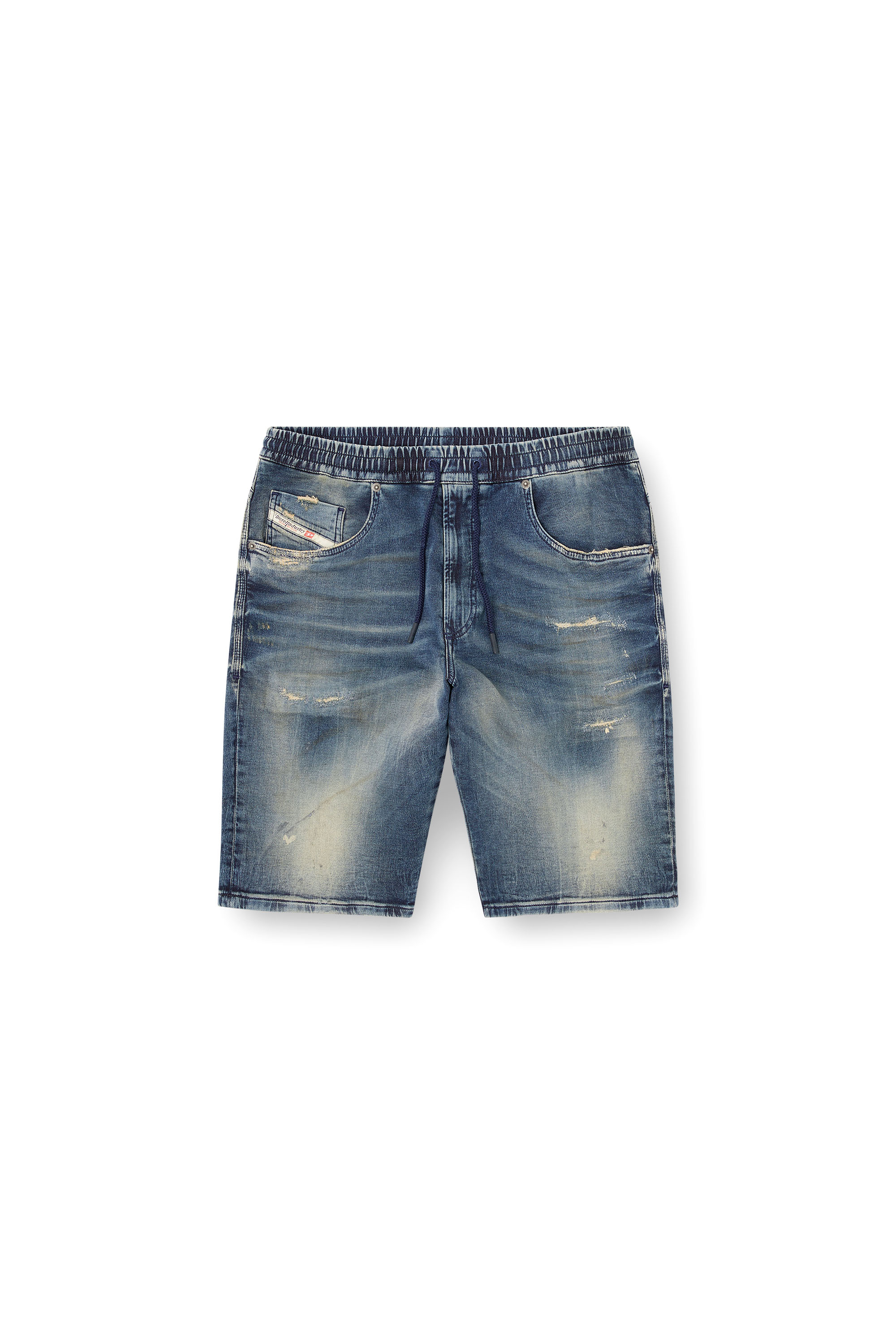 Diesel - 2033 D-KROOLEY-SHORT JOGG, Short chino en JoggJeans Homme in Bleu - 4