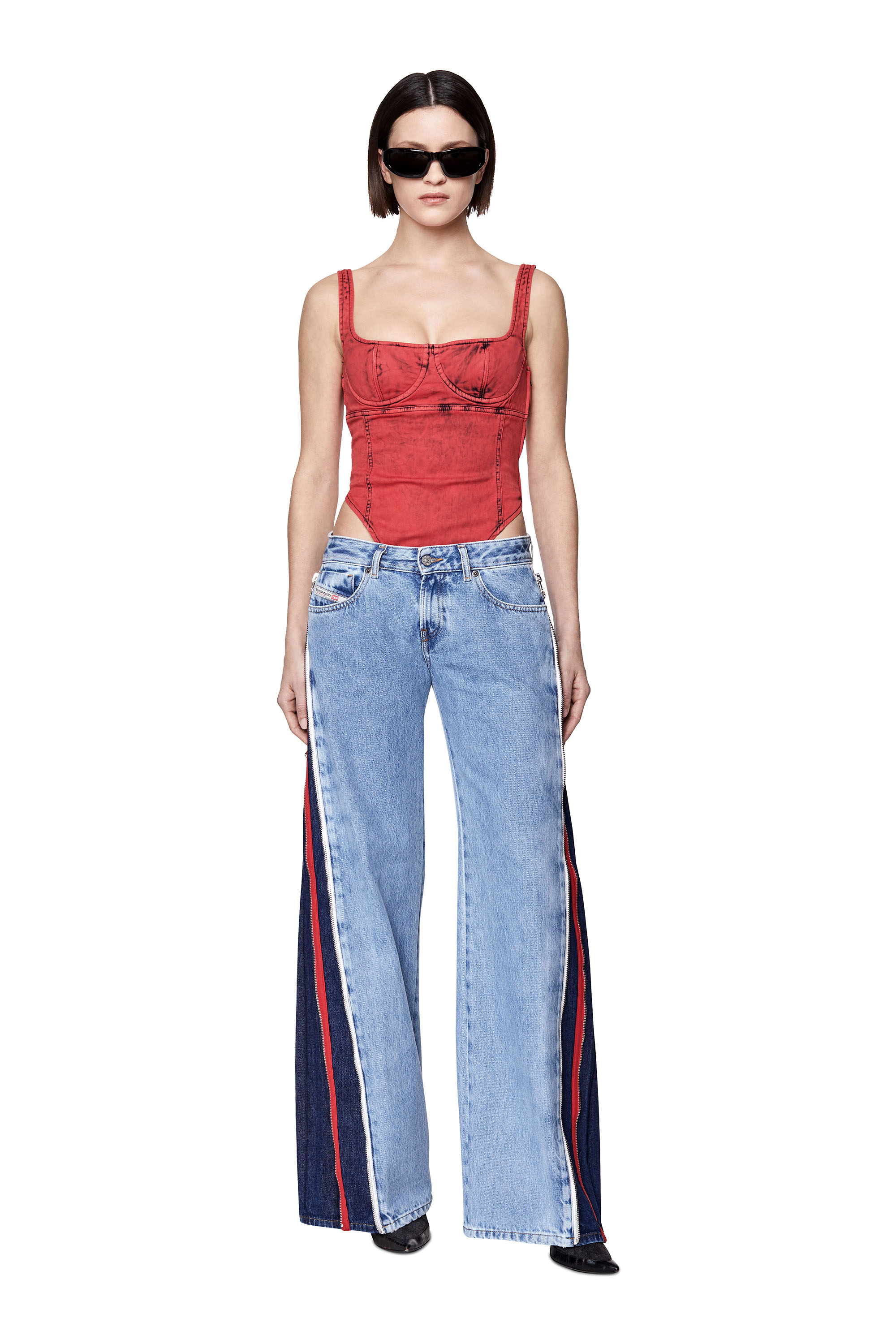 Diesel - 2002 09D17 Straight Jeans, Bleu Clair - Image 5