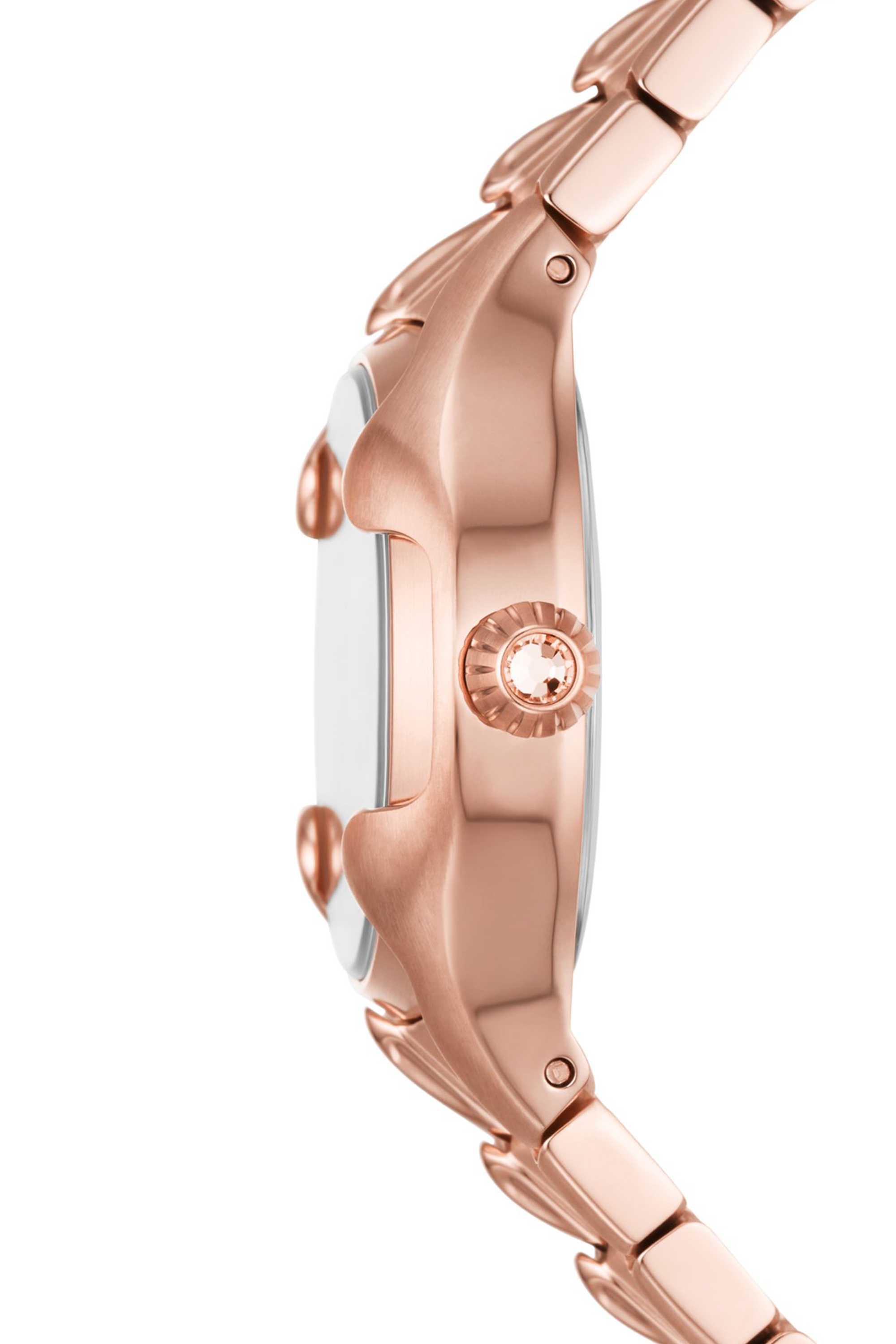 Diesel - DZ5604, Female Vert three-hand rose gold-tone stainless steel watch in Pink - Image 3