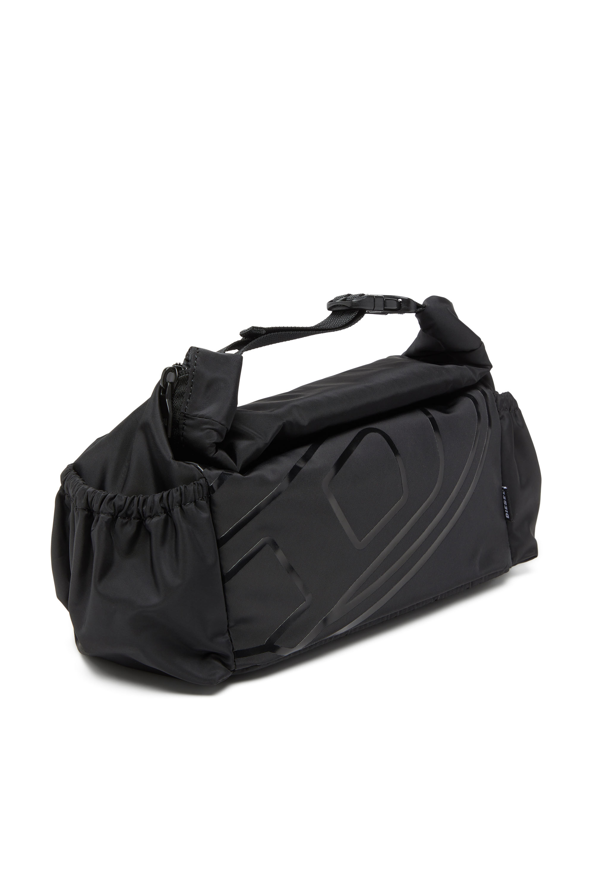 Diesel - DRAPE WASH BAG X, Trousse de toilette en nylon avec imprimé Oval D Mixte in Noir - 5