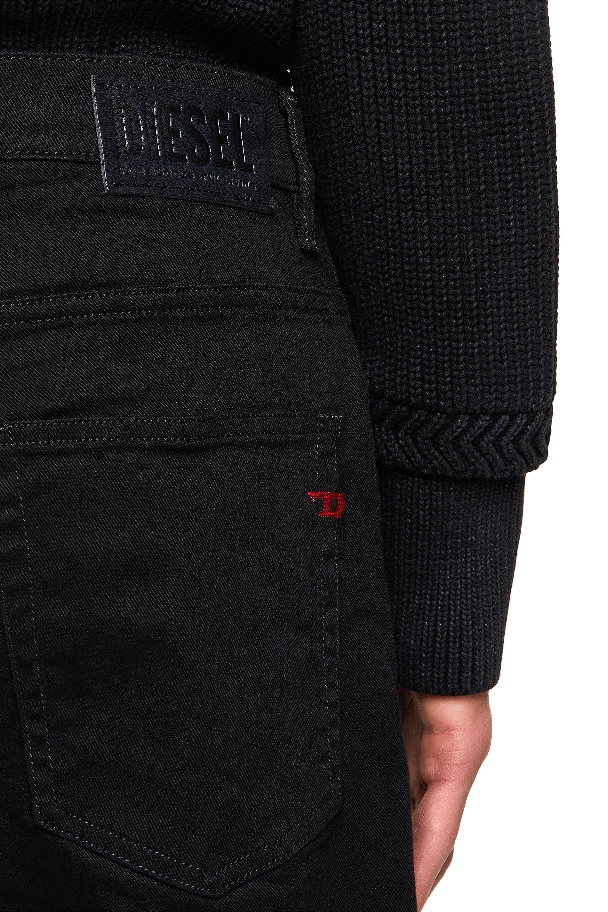 Diesel - Tapered Jeans 2005 D-Fining 0688H, Black/Dark Grey - Image 4