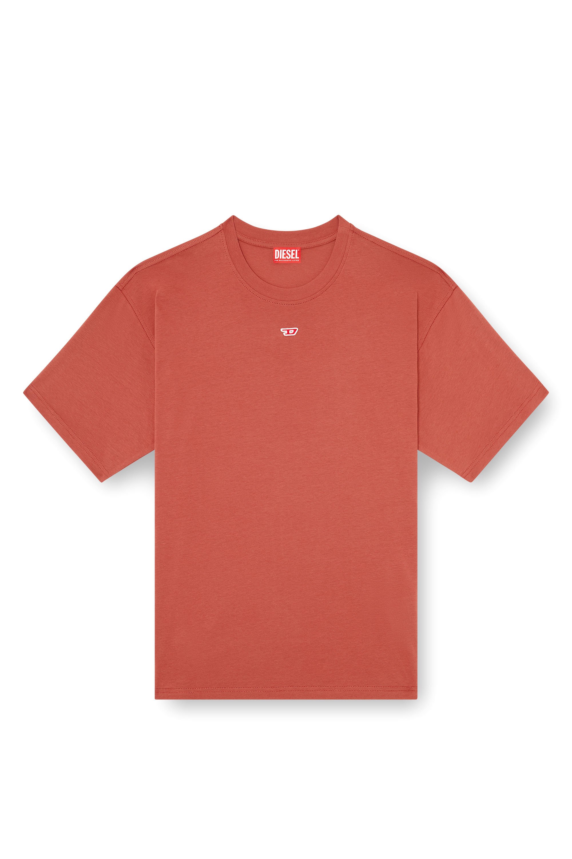 Diesel - T-BOXT-D, T-shirt avec empiècement D brodé Mixte in Rouge - 6