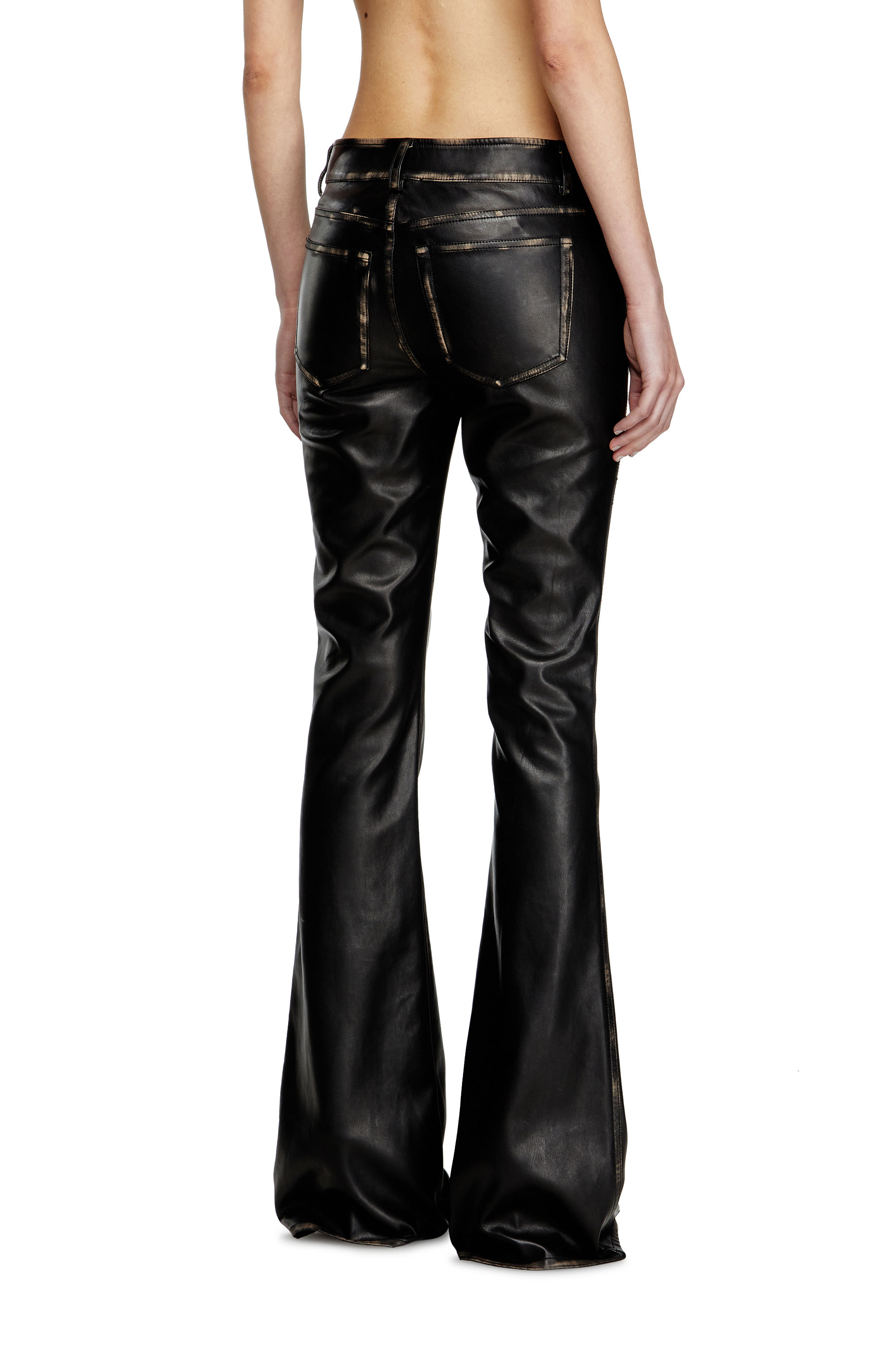 Diesel - P-STELLAR-Q1, Female's Faux leather five pocket pants in null - 3