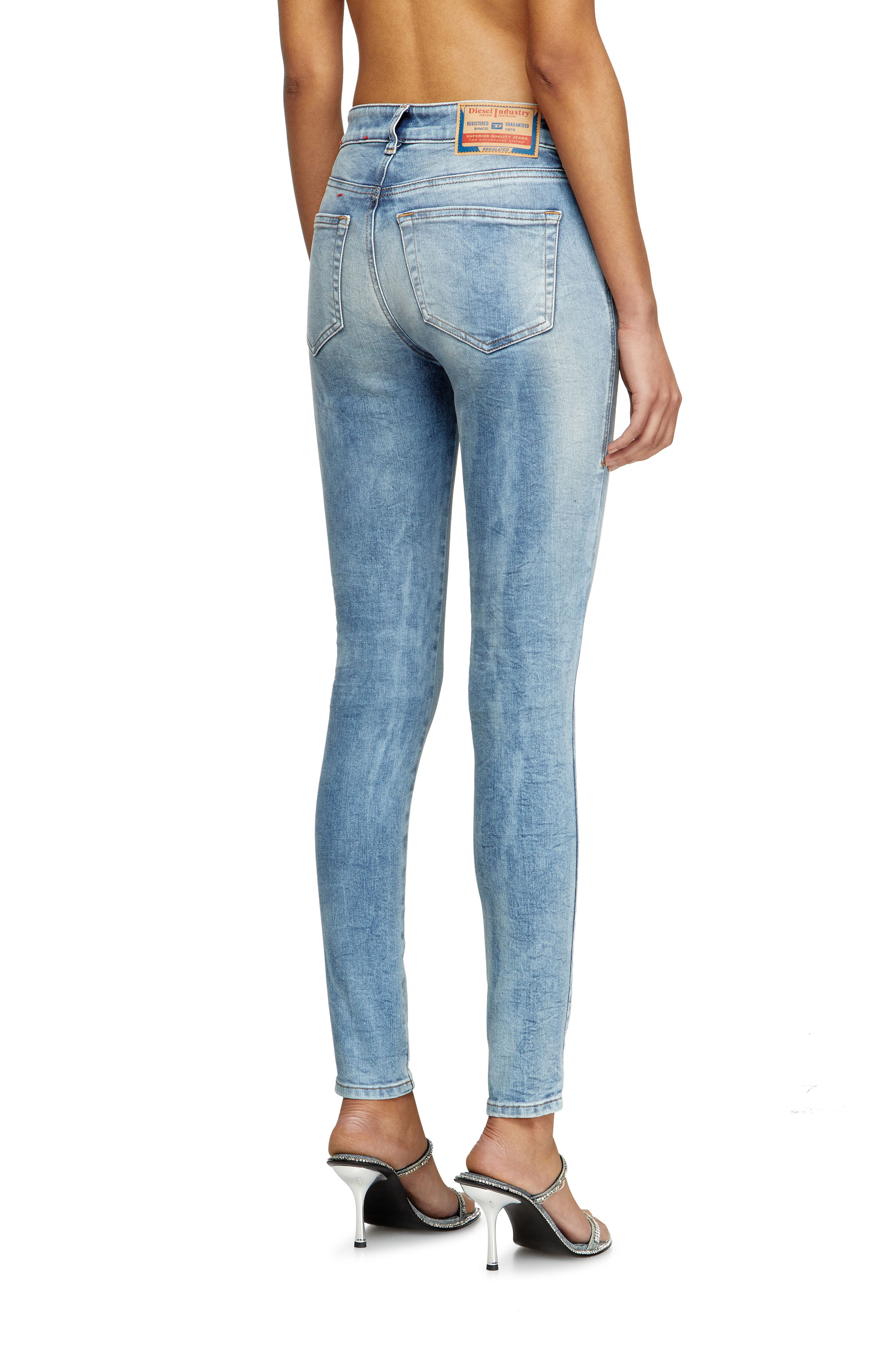 Diesel - Female's Skinny Jeans 2017 Slandy 09K72, Light Blue - 4