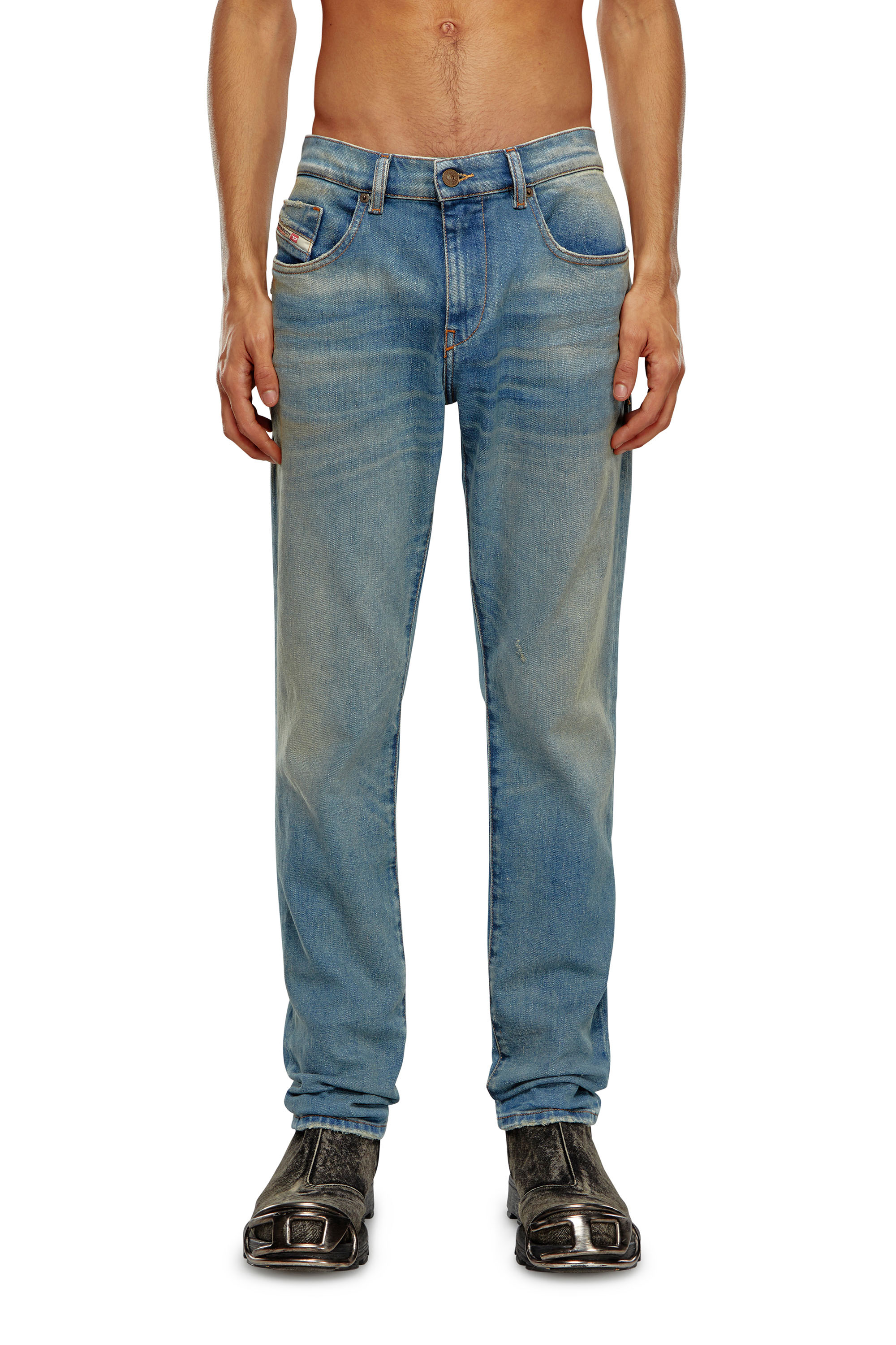 Diesel - Slim Jeans 2019 D-Strukt 09H50, Bleu moyen - Image 1