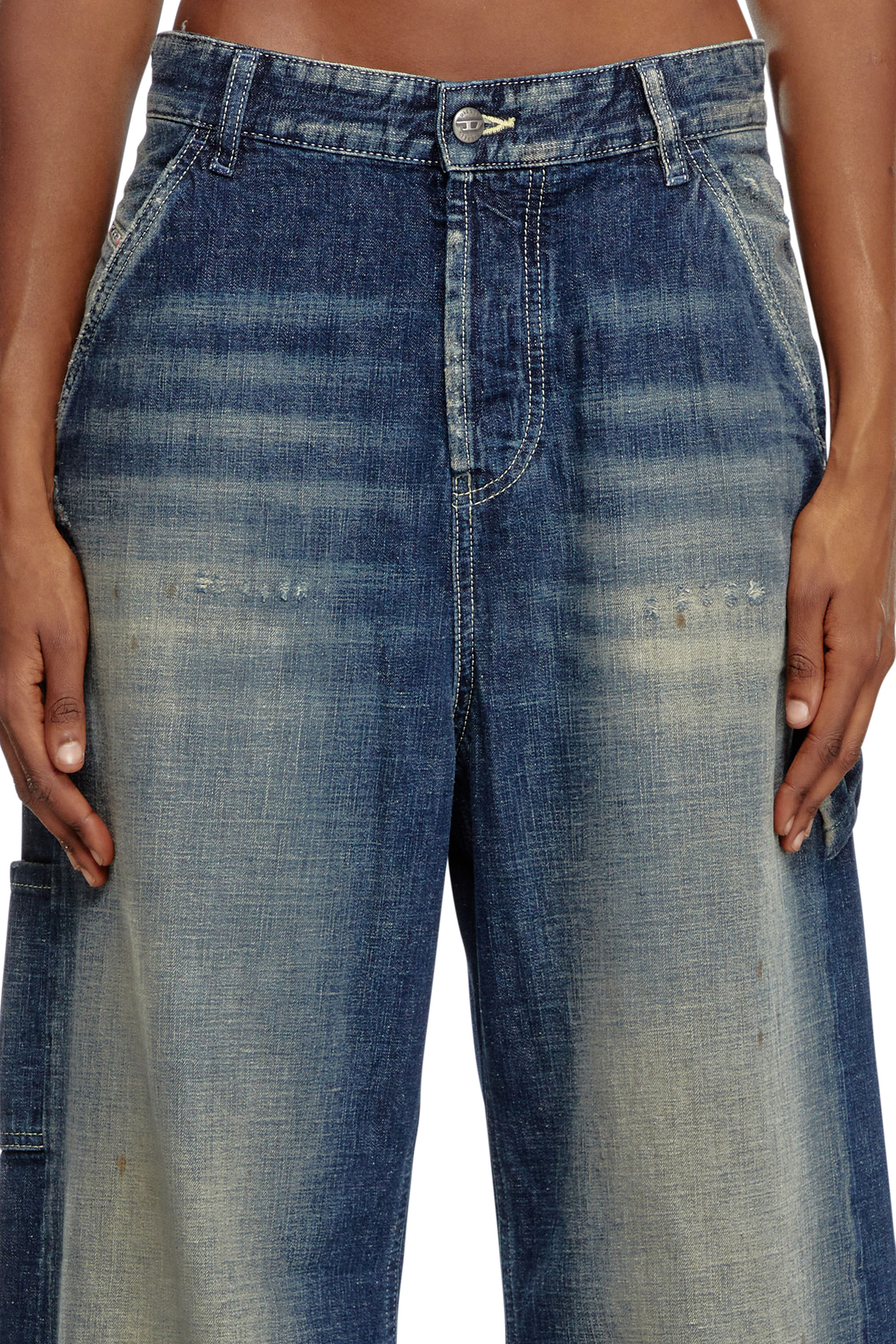 Diesel - Relaxed Jeans 1996 D-Sire 09J91 Femme, Bleu Foncé - Image 3