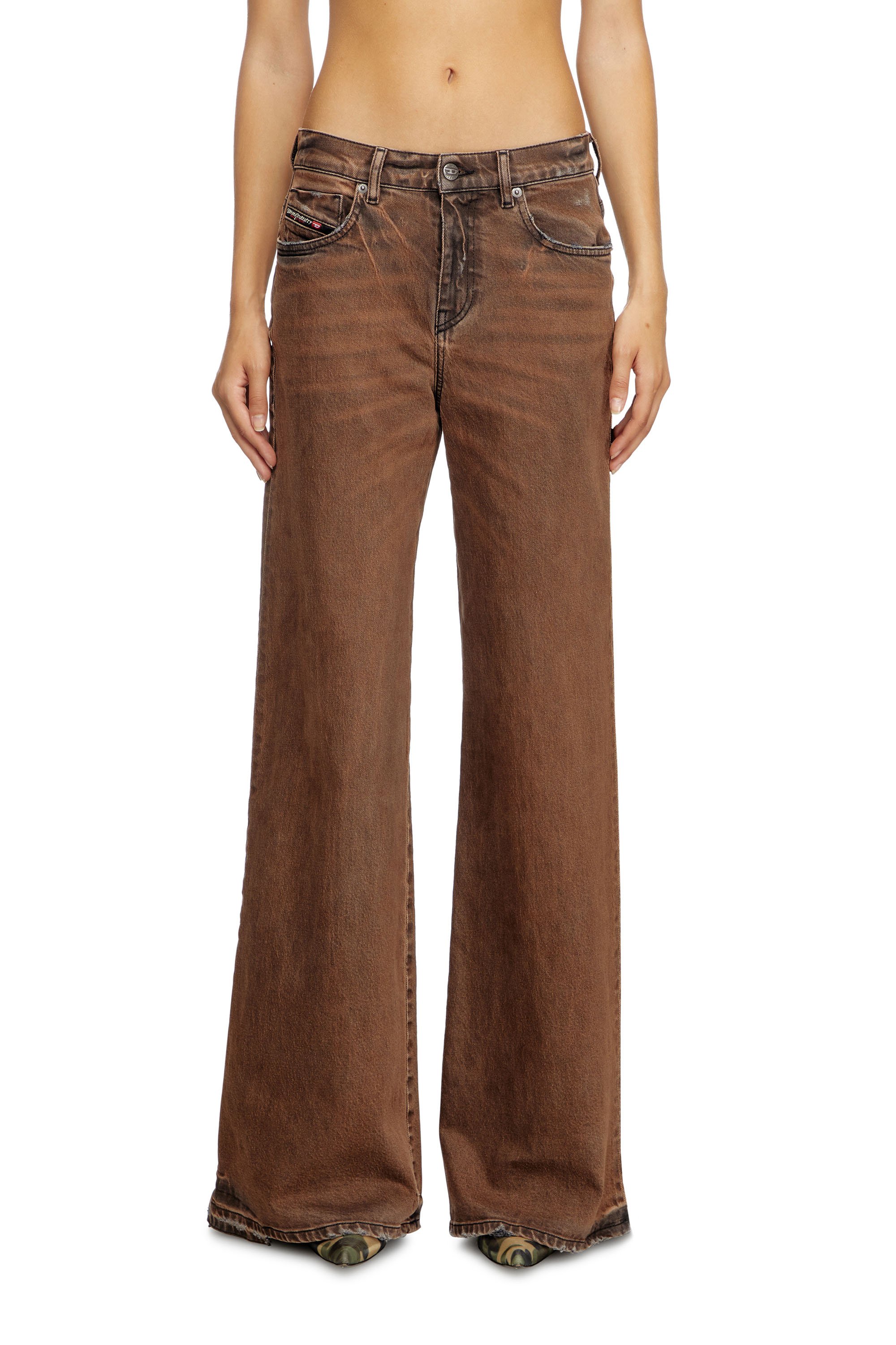 Diesel - Flare Jeans 1978 D-Akemi 09L24 Femme, Marron - Image 1