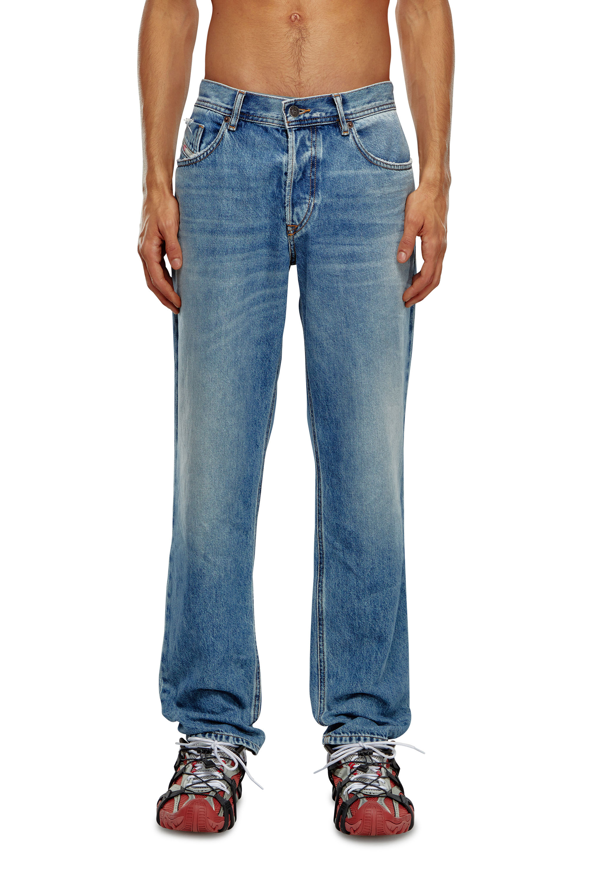 Diesel - Male Tapered Jeans 2023 D-Finitive 09H95, Medium Blue - Image 1