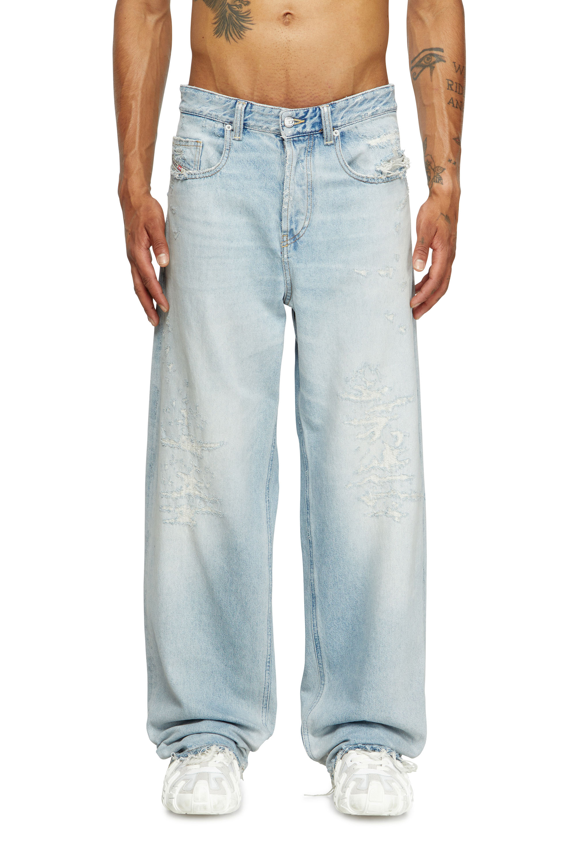 Diesel - Male's Relaxed Jeans 2001 D-Macro 09M53, Light Blue - 1