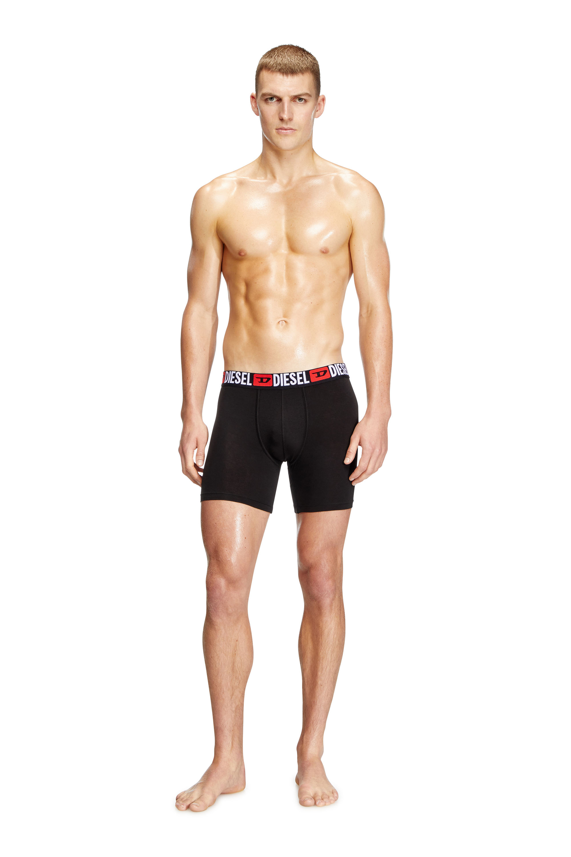 Diesel - MAX-D-CORE-3PACK, Boxer en coton stretch Homme in Noir - 4